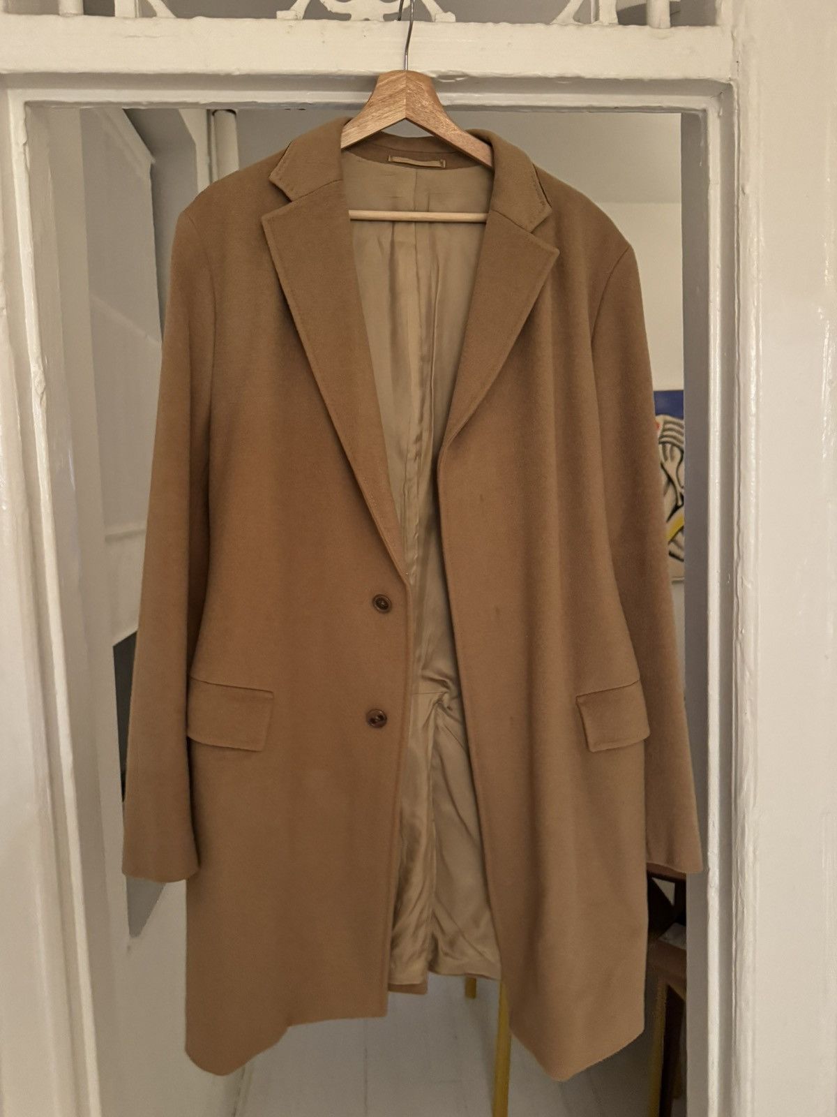 Jil Sander Jil Sander Camel Wool & Camel Hair Overcoat Size US L / EU 52-54 / 3 - 2 Thumbnail