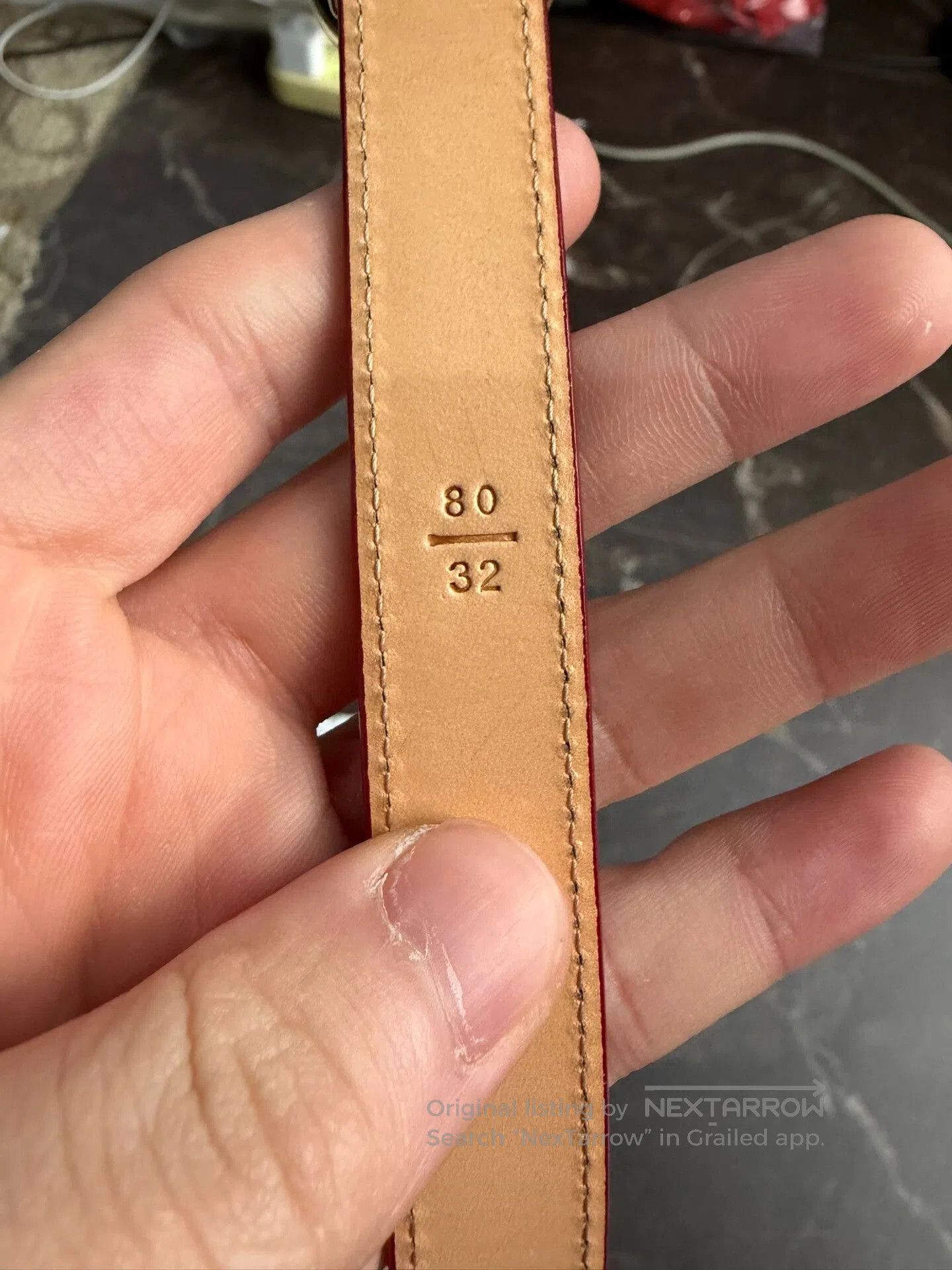 Louis Vuitton LV Red Patent Leather Women's Belt. Size ONE SIZE - 5 Thumbnail