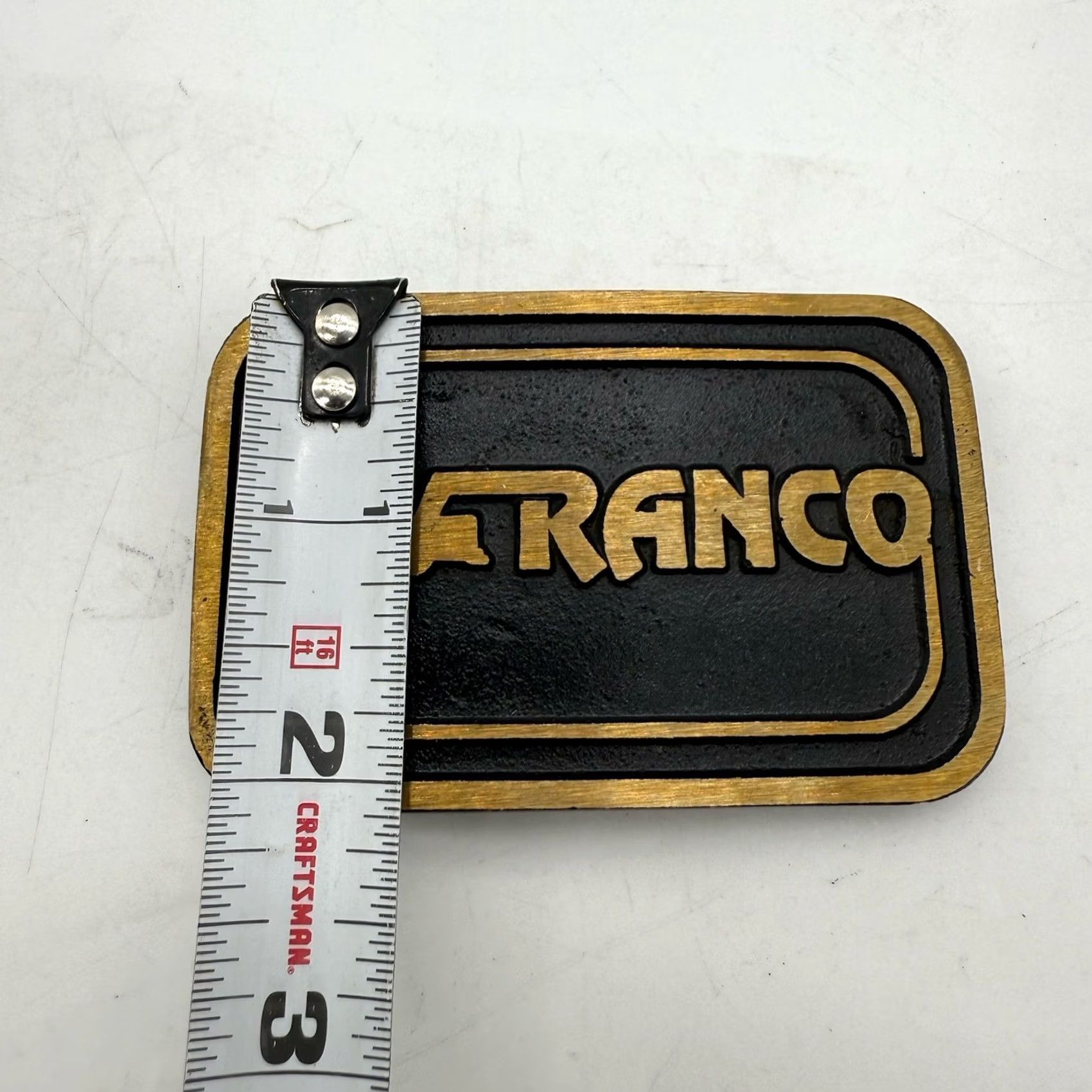 Vintage Vintage Ranco Custom Dump Trailers Promo Belt Buckle Trucker Brass Dyna Size ONE SIZE - 3 Thumbnail