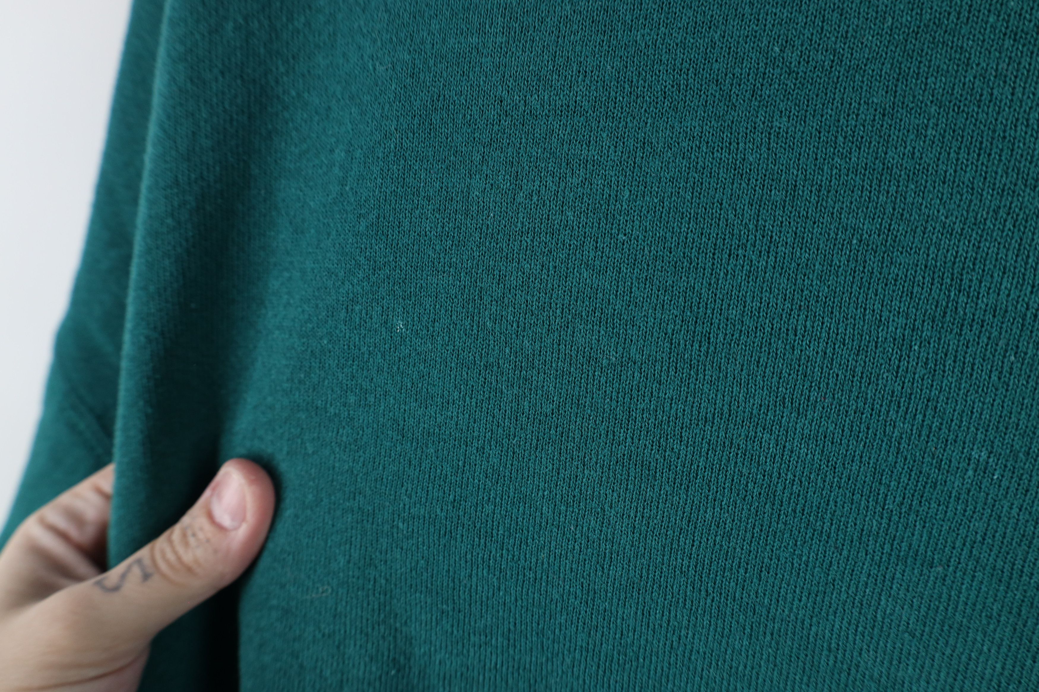 Vintage Vintage 90s Streetwear Blank Crewneck Sweatshirt Green Size US XL / EU 56 / 4 - 9 Thumbnail