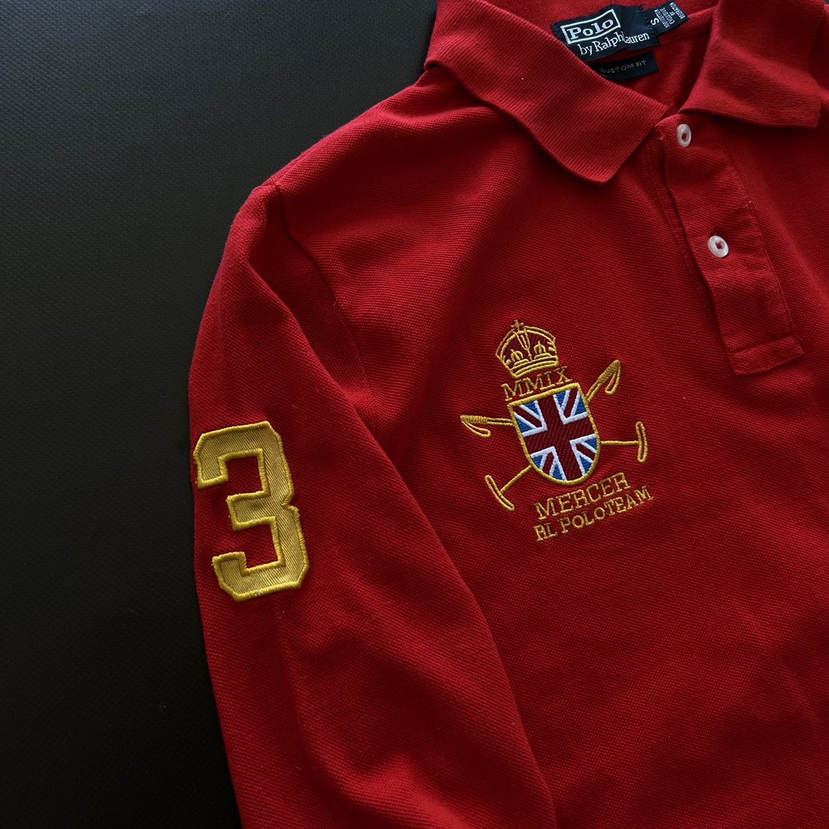 Polo Ralph Lauren × Rugby Ralph Lauren × Vintage Vintage Polo Ralph Lauren Mercer RL Polo Team Rugby Number 3 Size US S / EU 44-46 / 1 - 5 Thumbnail