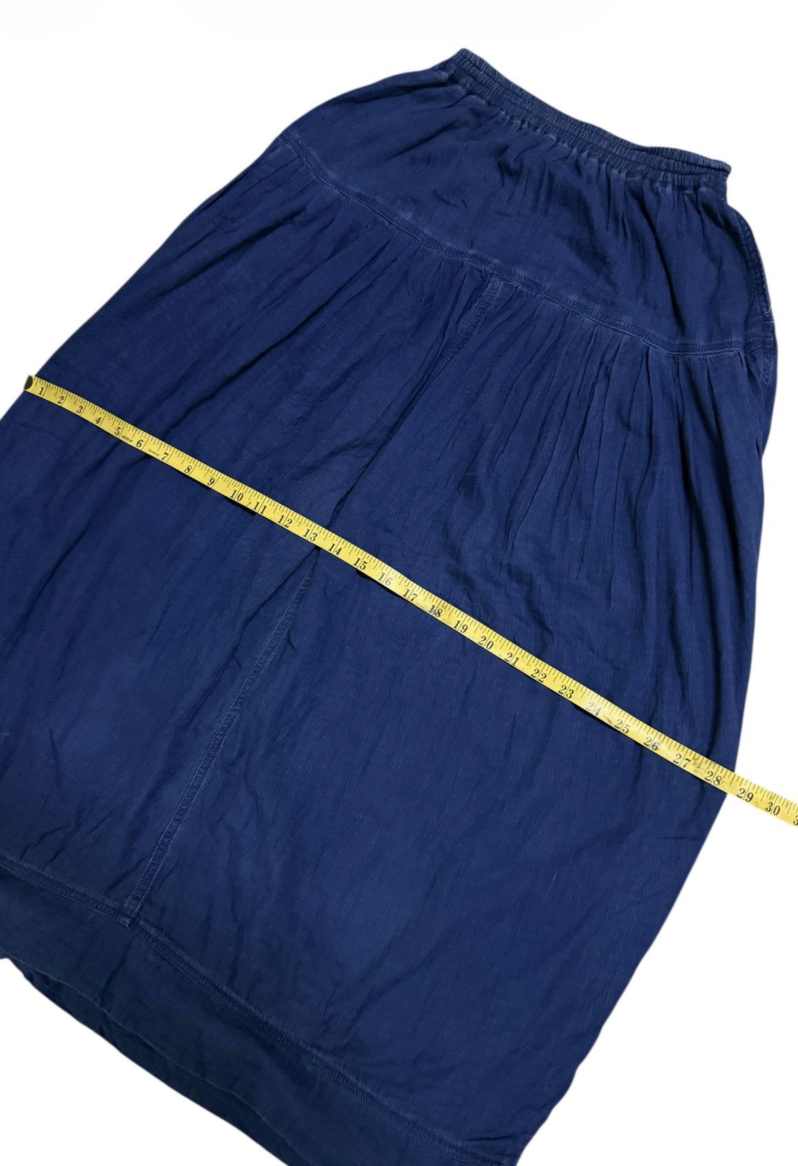 Issey Miyake HAI SPORTING GEAR Midi Skirt Blue Vintage 70s Size 28" / US 6 / IT 42 - 8 Thumbnail
