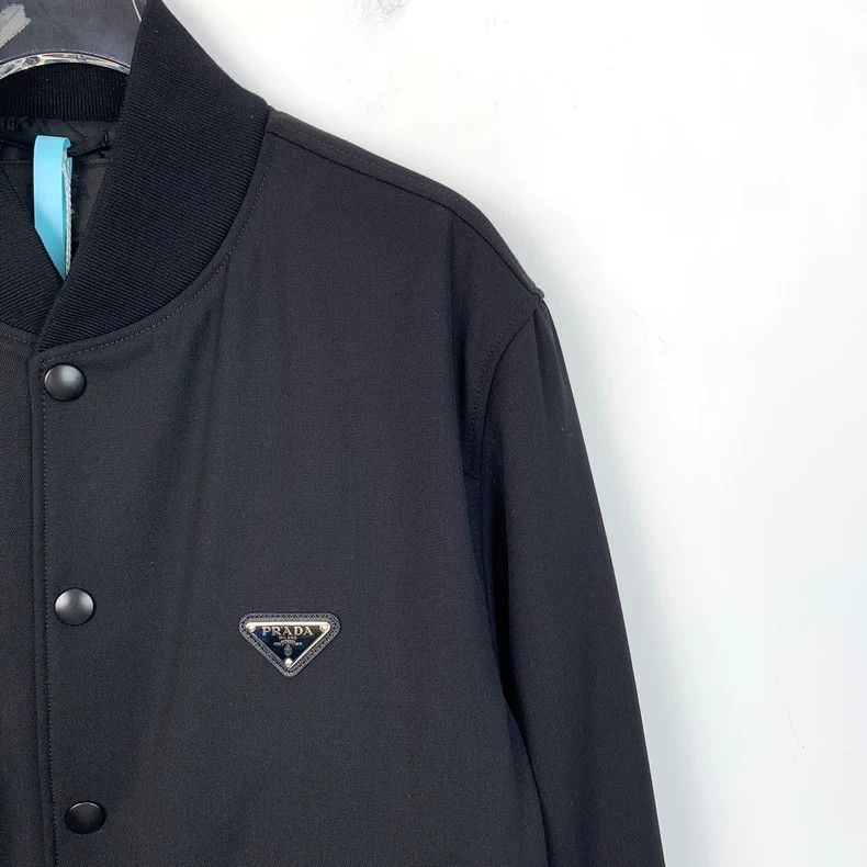 Prada Prada Black triangle zipper long-sleeved jacket 2501-Nextar Size US M / EU 48-50 / 2 - 3 Thumbnail