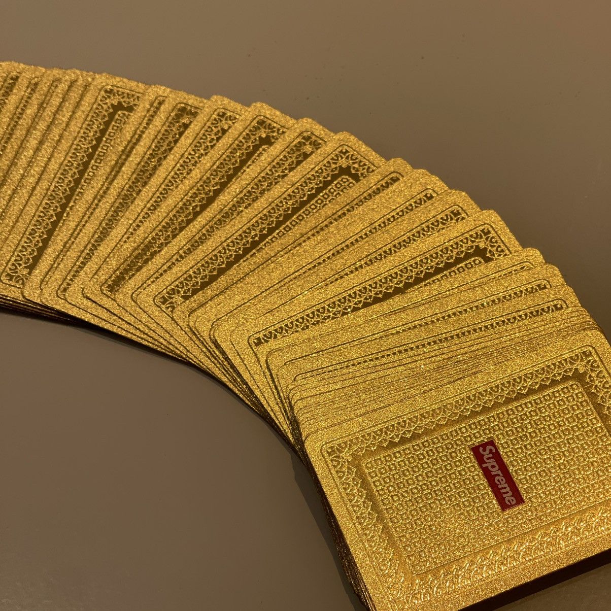 Supreme Supreme Gold Foil Playing Cards Size ONE SIZE - 2 Thumbnail