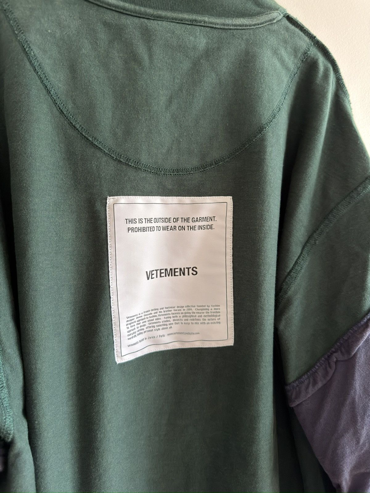 Vetements *RARE* VETEMENTS DEMNA GVASALIA REWORKED LONGSLEEVE Size US XS / EU 42 / 0 - 3 Thumbnail