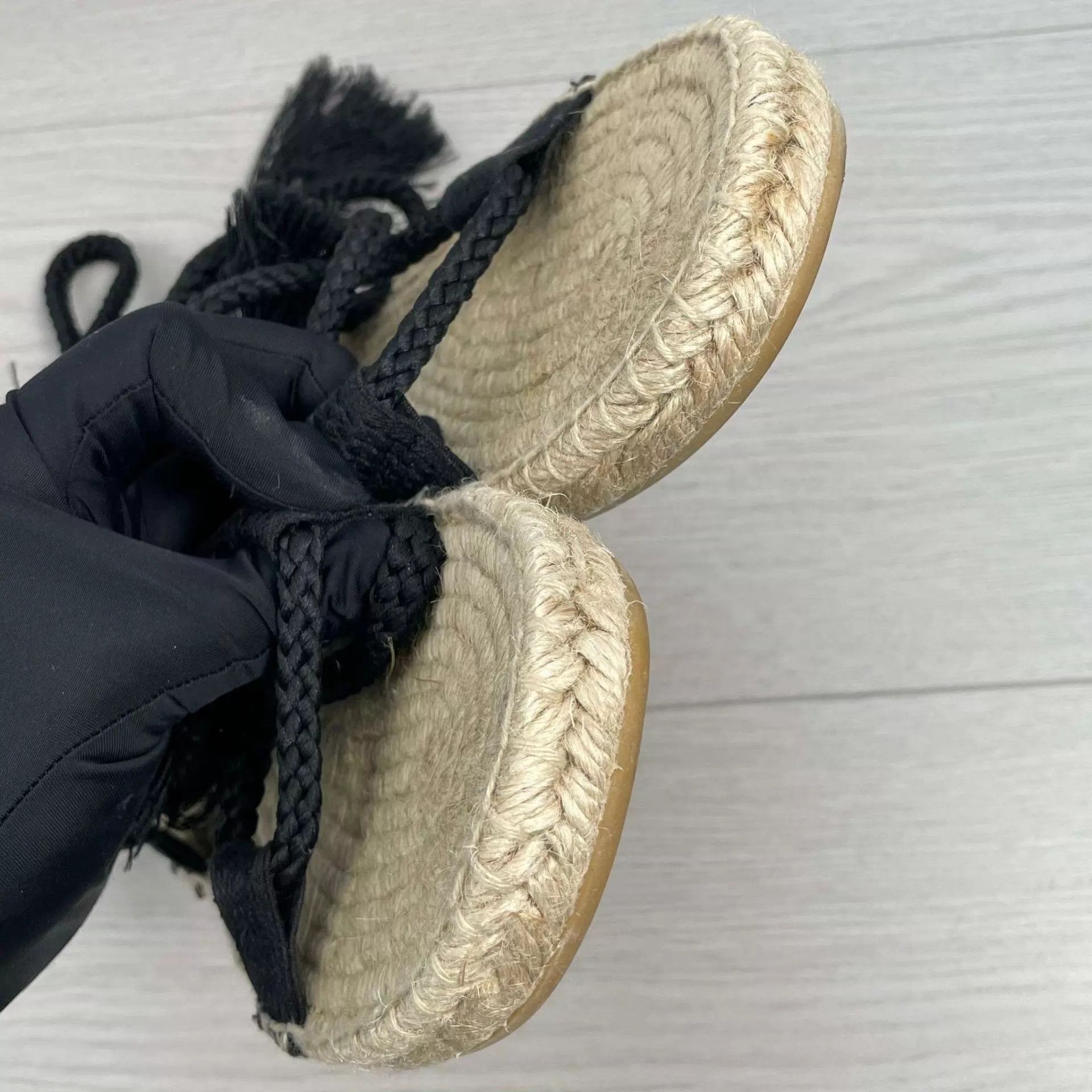 Dior Dior strappy woven black sandals 39 9/10 Size US 8.5 / IT 38.5 - 4 Thumbnail