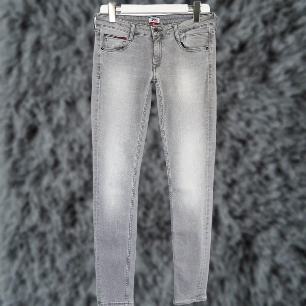 Tommy Hilfiger TOMMY HILFIGER Jeans Scarlett Low Rise Skinny Grey Women's W29/L32 Denim Marlet Slim Fit Grey Size 29" - 1 Thumbnail