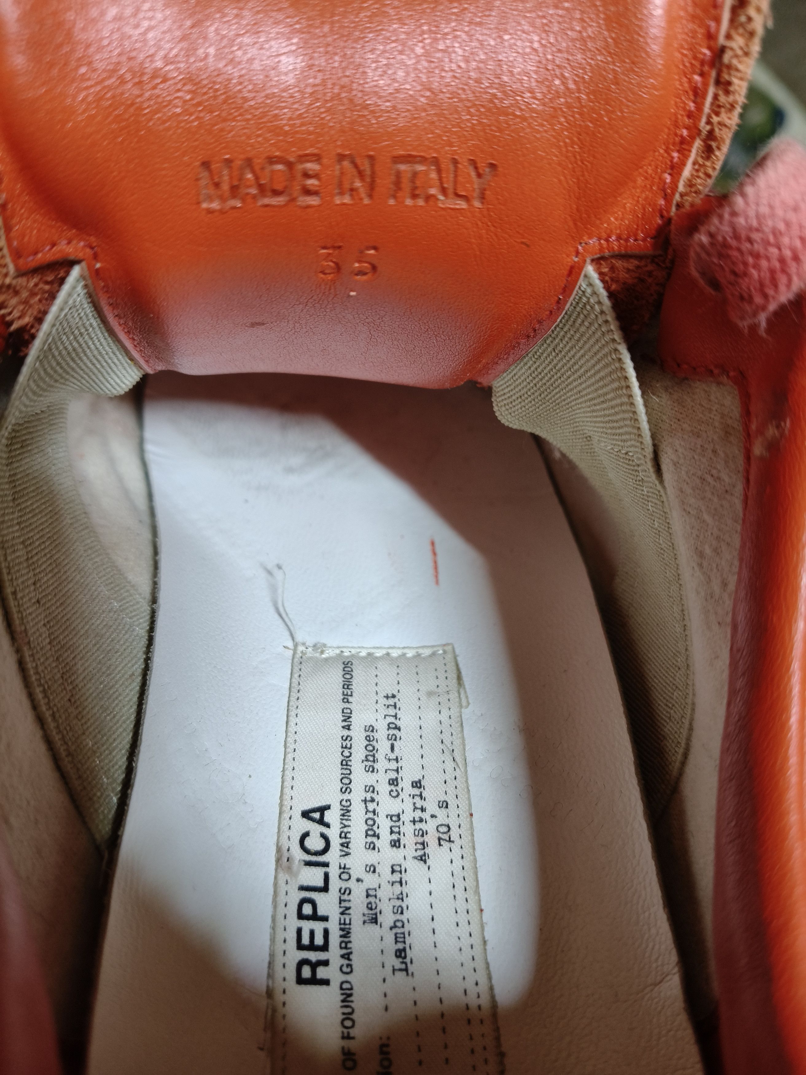 Maison margiela orange red replica gats