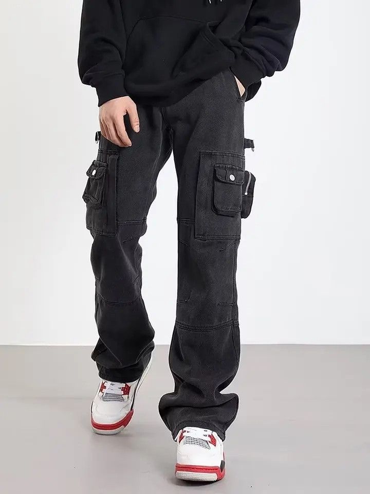 Japanese Brand × Jean × Vintage Streetwear Multi Pocket Vintage Cargo Size US 33 - 3 Thumbnail