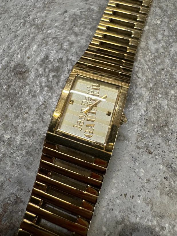 Jean Paul Gaultier × Vintage 2000s Jean Paul Gaultier Golden Rail Watch Size ONE SIZE - 4 Thumbnail