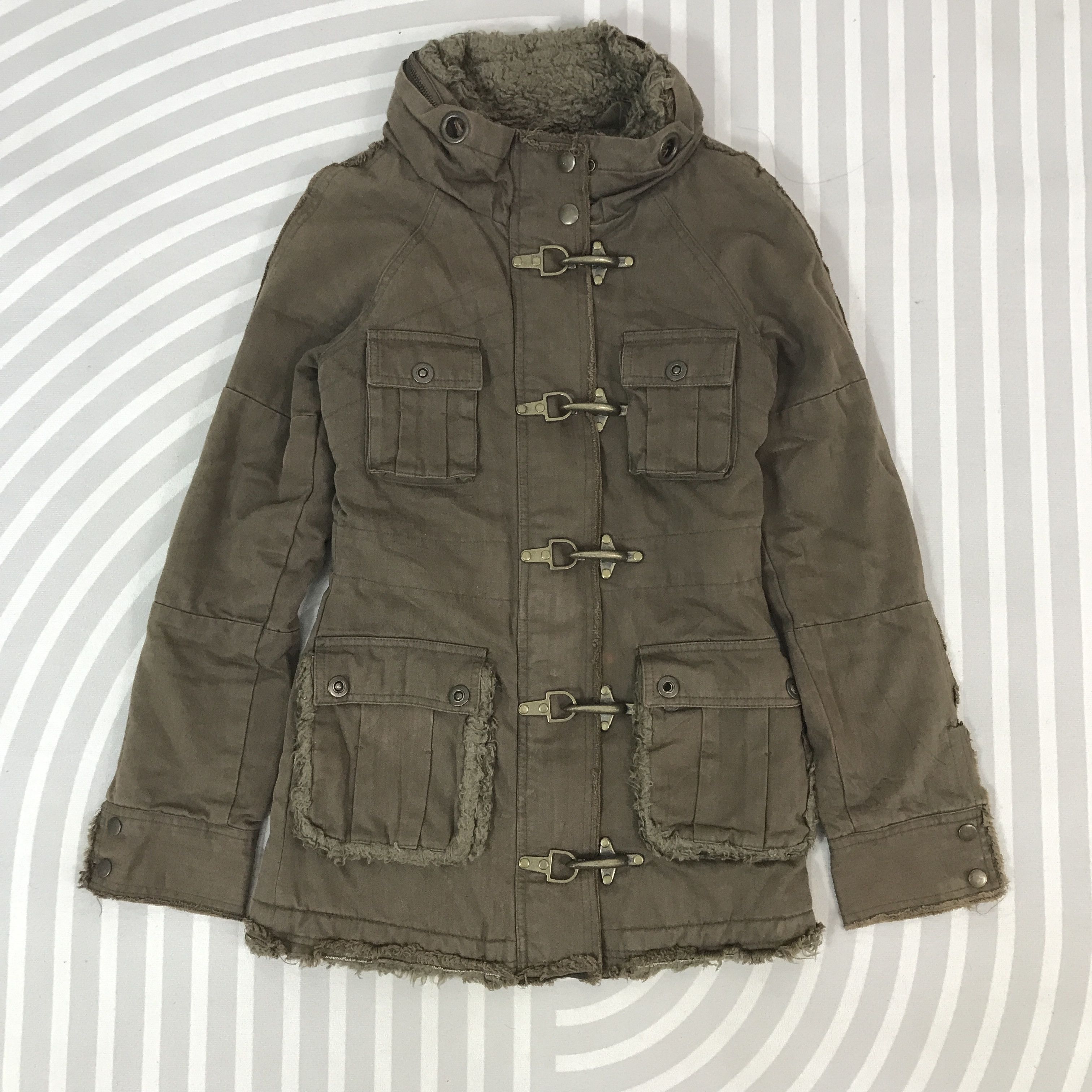 Japanese Brand Ifsixwasnine Bono Style Egoist Brown Punk Jacket Size US S / EU 44-46 / 1 - 1 Thumbnail