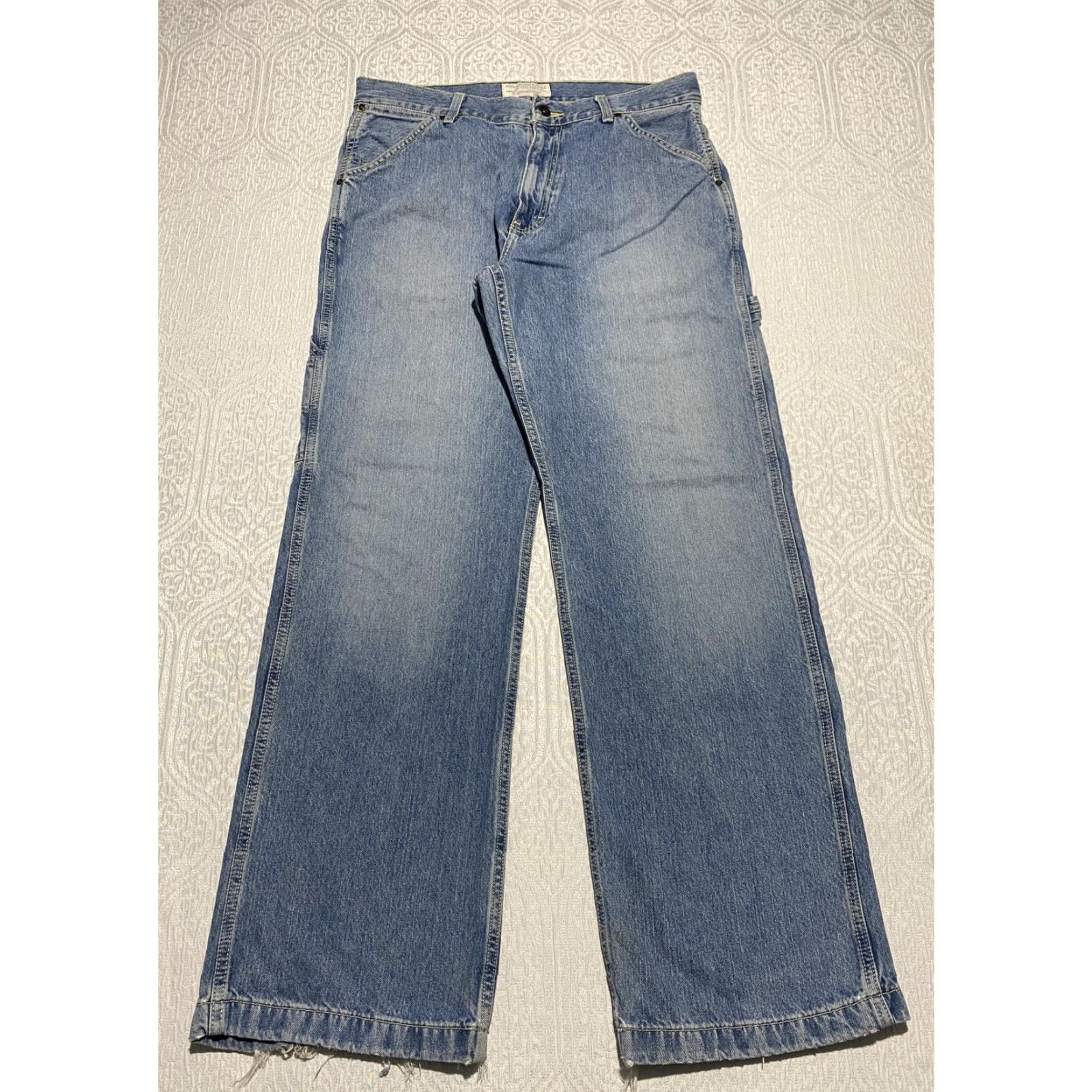 American Eagle Outfitters VINTAGE American Eagle Jeans Mens 32x32 Blue Relaxed Fit Carpenter Denim Pants Size US 32 / EU 48 - 3 Thumbnail