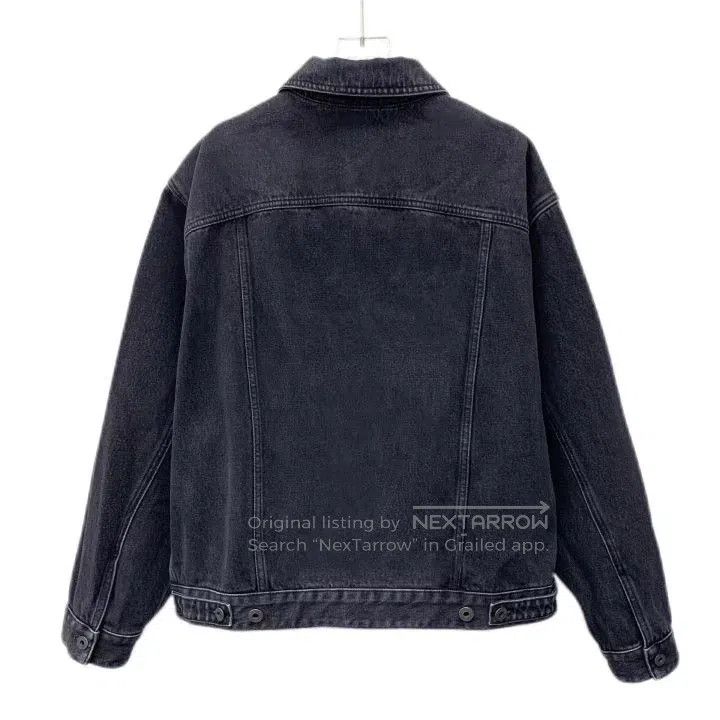 Valentino Valentino Black logo-print cotton lapel long-sleeved denim Size US S / EU 44-46 / 1 - 2 Thumbnail