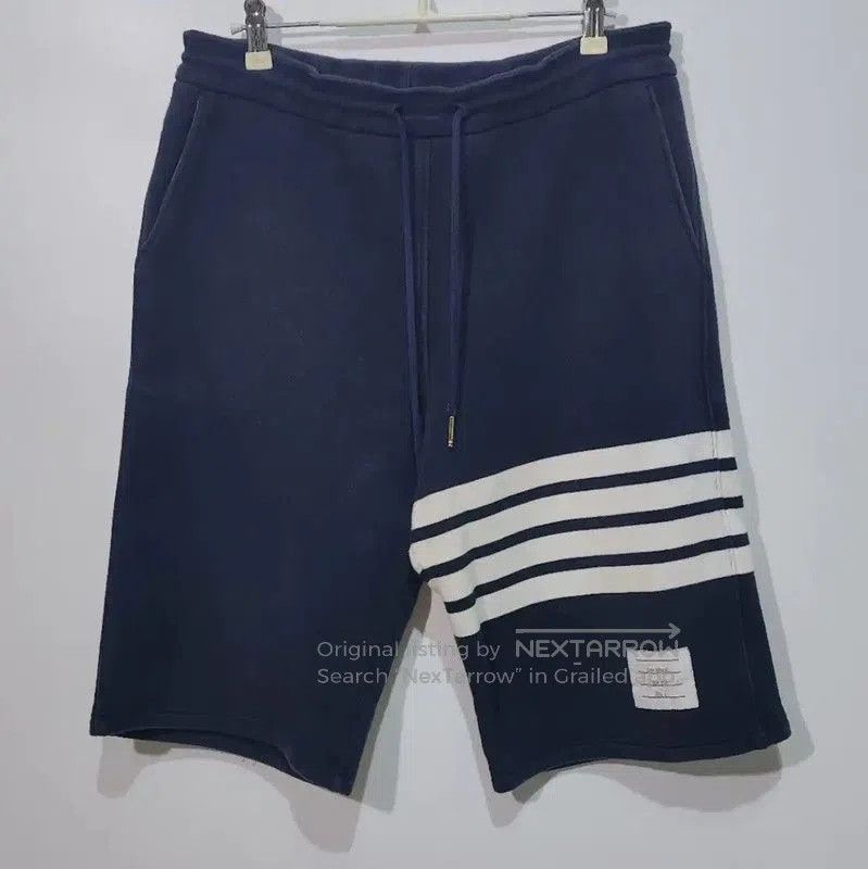 Thom Browne Thom Browne Navy Cotton Casual Pants . Size 30" / US 8 / IT 44 - 1 Thumbnail