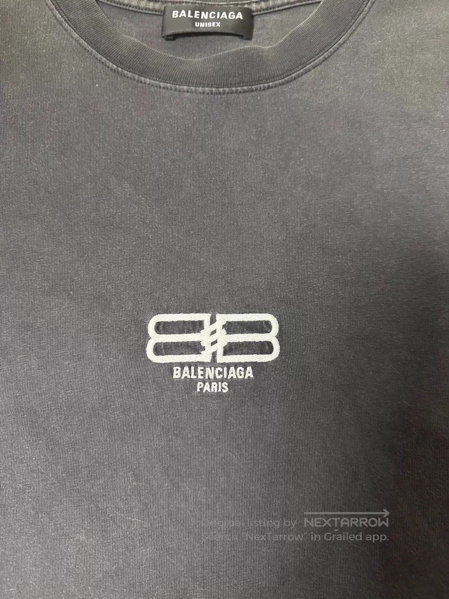 Balenciaga Black Short Sleeve Logo Print T-Shirt. Size US M / EU 48-50 / 2 - 2 Thumbnail