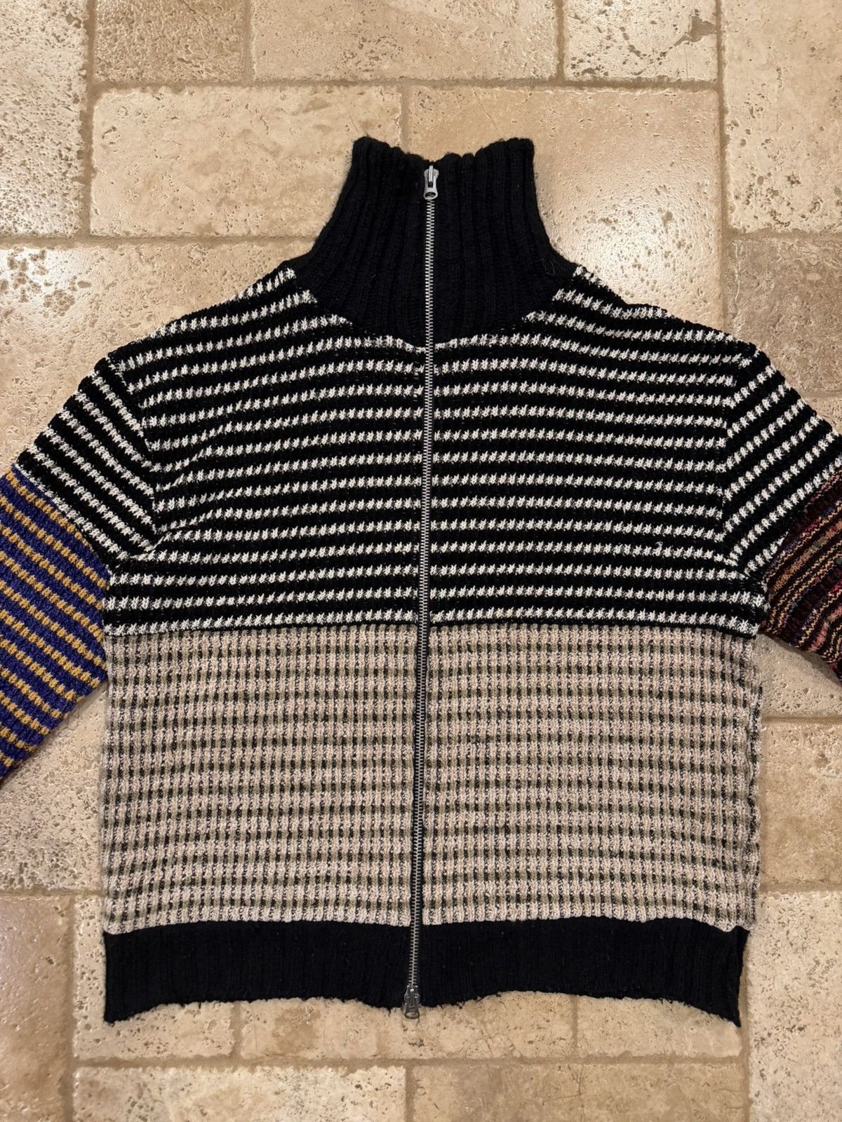 Andersson Bell Andersson Bell Multi Color Zip Up Cardigan Sweater Size US XL / EU 56 / 4 - 5 Thumbnail
