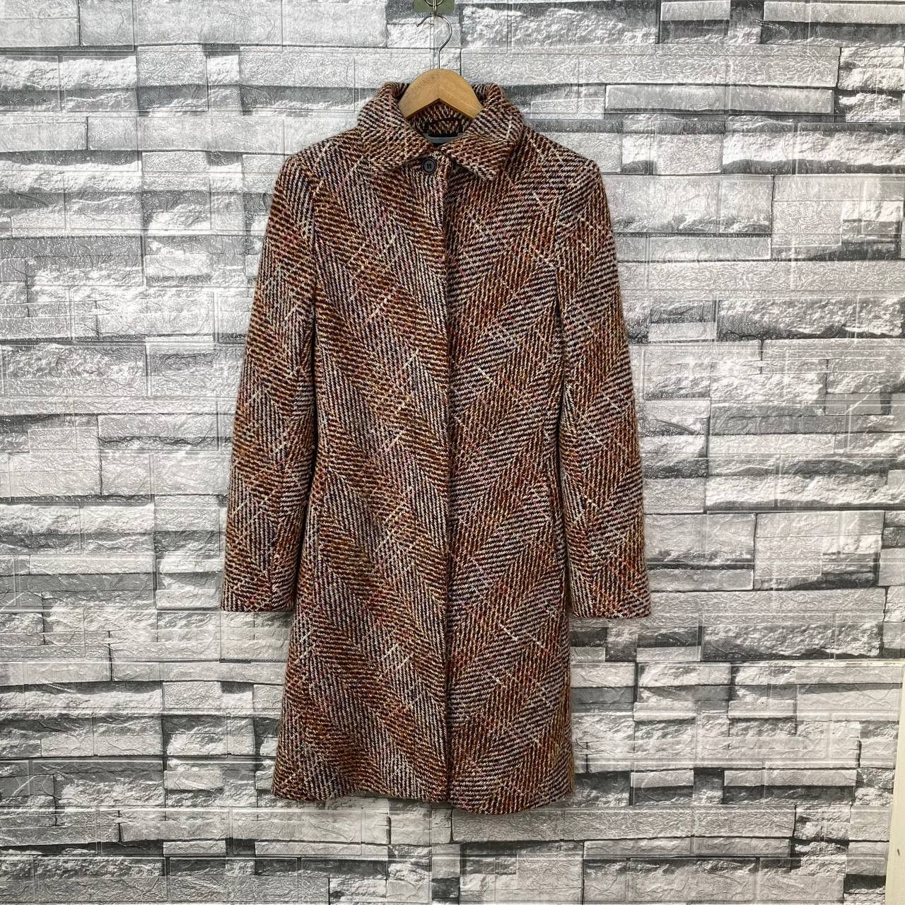 Max Mara MAX MARA TWEED KNITTED LONG COAT Size XS / US 0-2 / IT 36-38 - 1 Thumbnail