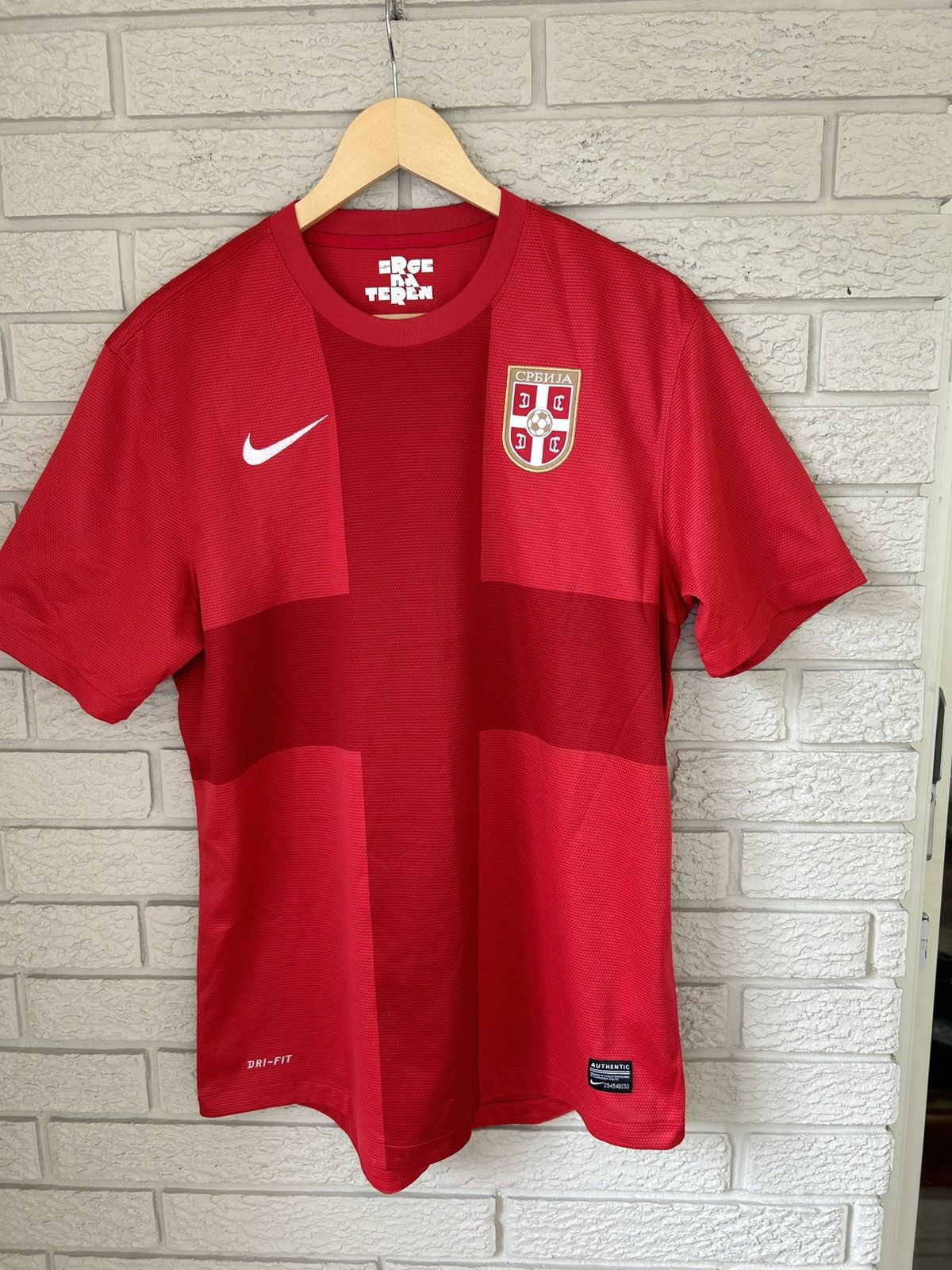 Nike Nike Serbia 2013 National Team Soccer Jersey Size US L / EU 52-54 / 3 - 1 Thumbnail