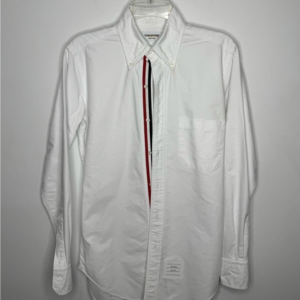 Thom Browne Thom Browne Classic Button-Down Shirt White Men’s Size 1/Sma Size US S / EU 44-46 / 1 - 1 Thumbnail