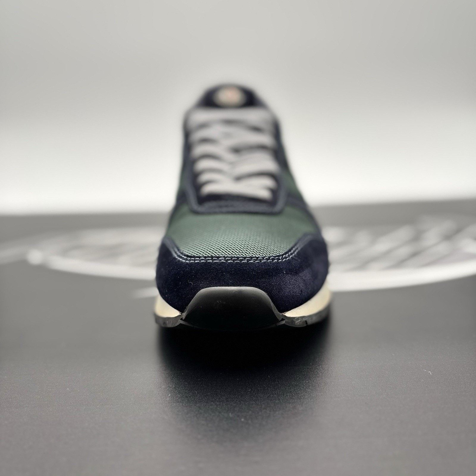 Moncler Moncler Montego Suede Trainer ' Navy, Green ' | SUPER CLEAN! Size US 11 / EU 44 - 15 Thumbnail