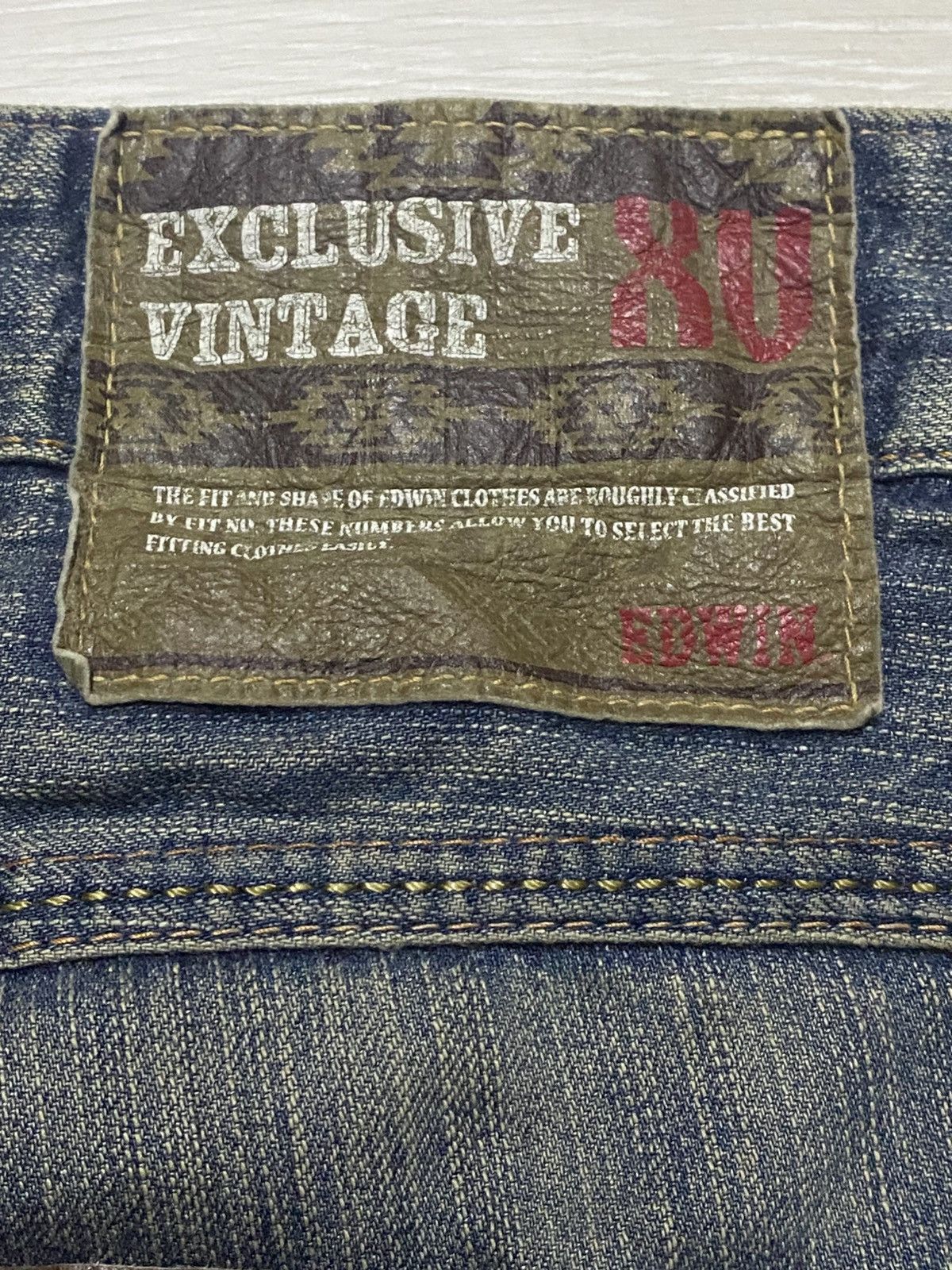 Edwin Vintage Edwin Xv Mud Wash Distressed Baggy Jeans Size US 35 - 16 Thumbnail