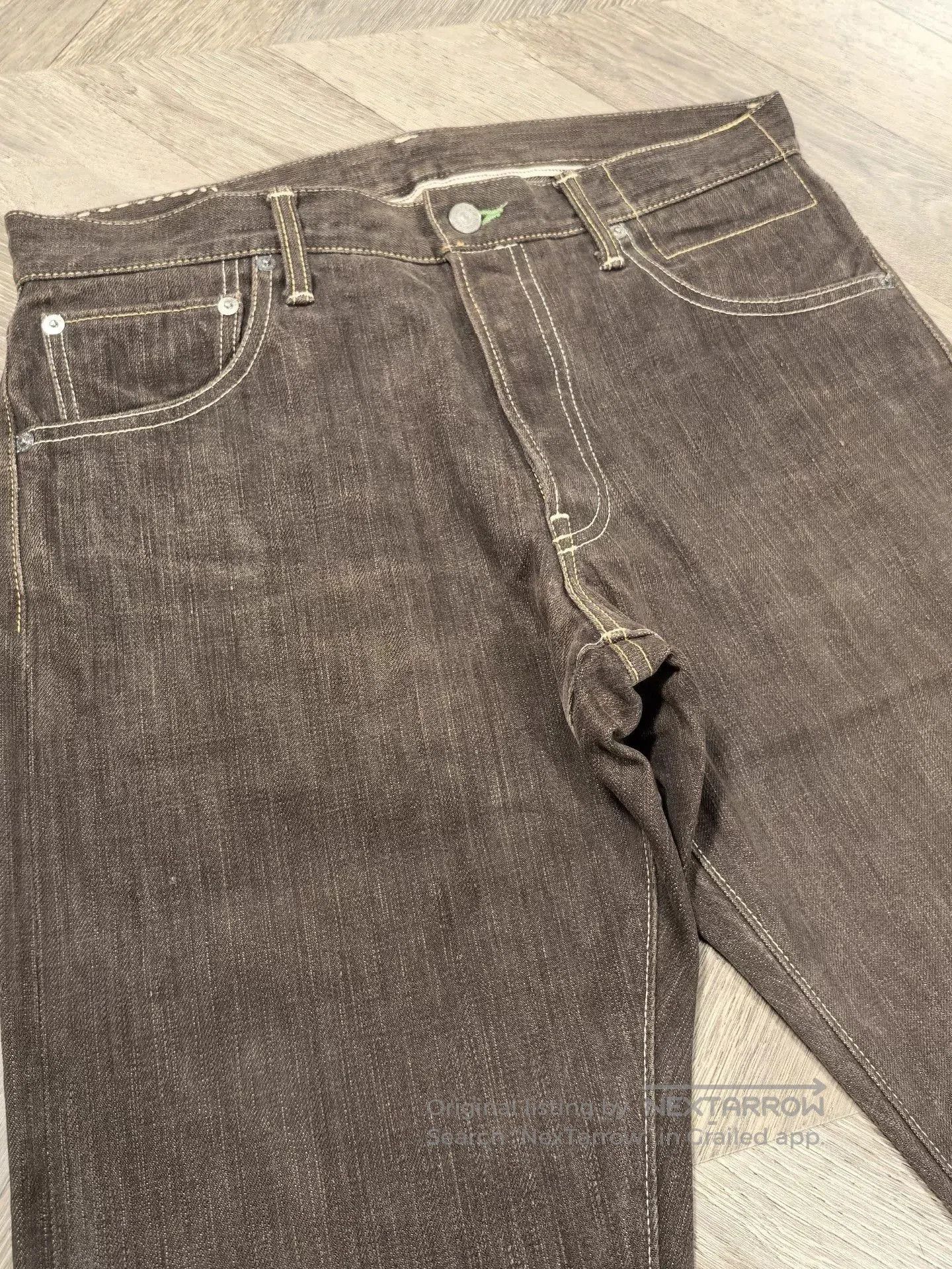 Visvim visvim slim unwash denim pants 01 social sculpture. Size US 32 / EU 48 - 4 Thumbnail