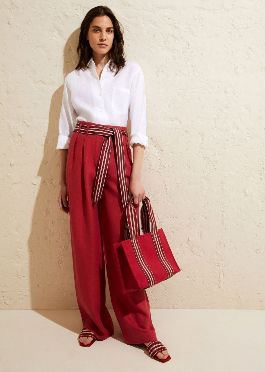Loro Piana o1srvl11e0424 Trouser in Red Size 26" / US 2 / IT 38 - 2 Thumbnail