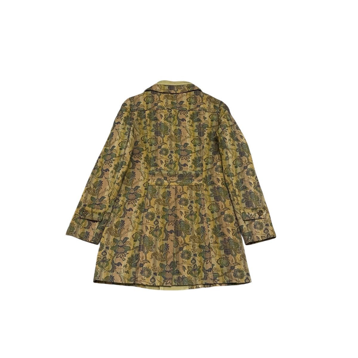 Japanese Brand Vintage Gekko Floral Patterned Long Jacket - Made in Japan Size S / US 4 / IT 40 - 11 Thumbnail
