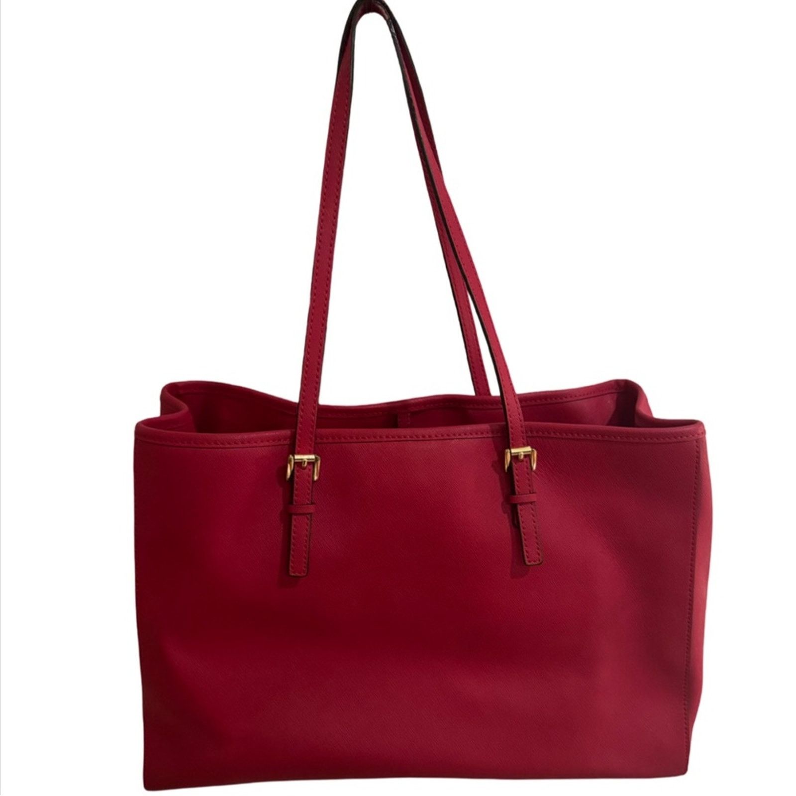 Michael Kors MICHAEL Michael Kors Saffiano Leather Top Handle Bag - Red Size ONE SIZE - 5 Thumbnail