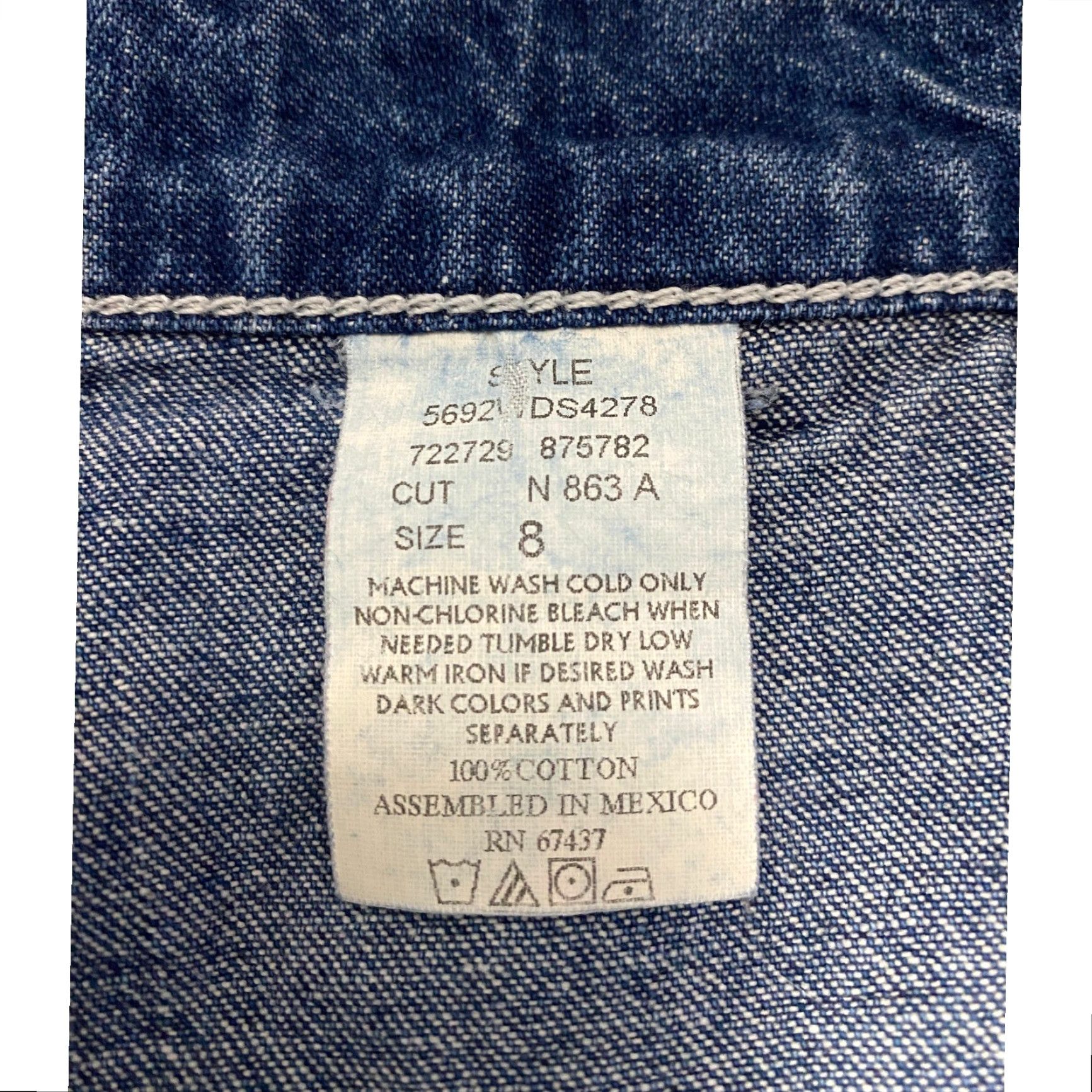 Faded Glory VINTAGE Faded Glory Jeans Women’s 28 Blue High Rise Wide Leg Denim 5-Pocket Button Closure Spring Summer Fall 90s Grunge Hipster Mens? Girls? Size 28" / US 6 / IT 42 - 5 Thumbnail
