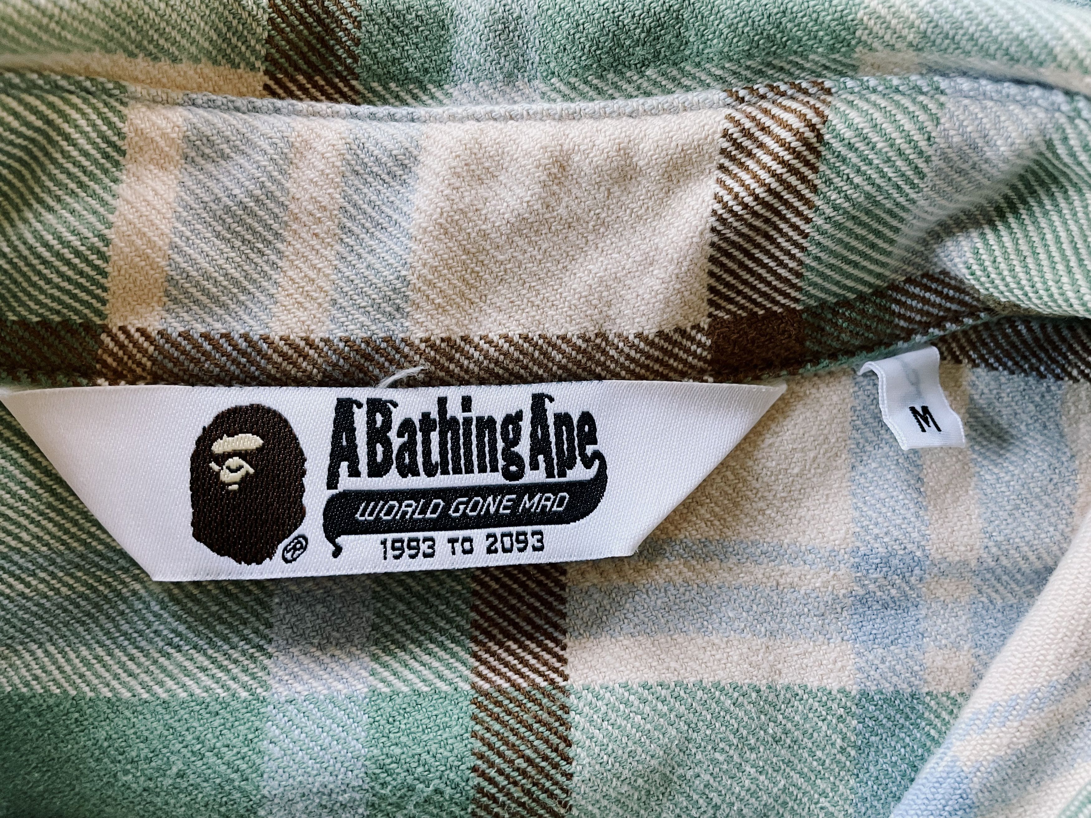 Bape Bape A Bathing Ape Check Plaid Flannel Shirt Size US M / EU 48-50 / 2 - 3 Thumbnail