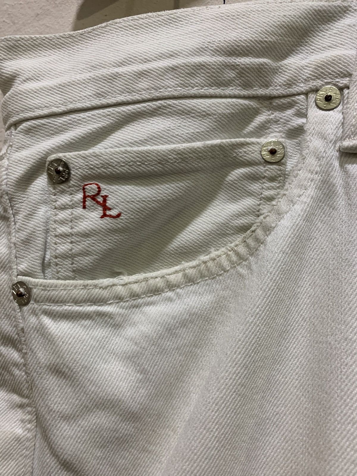 Polo Ralph Lauren Vintage Polo Ralph Lauren White Denim Size US 36 / EU 52 - 4 Thumbnail