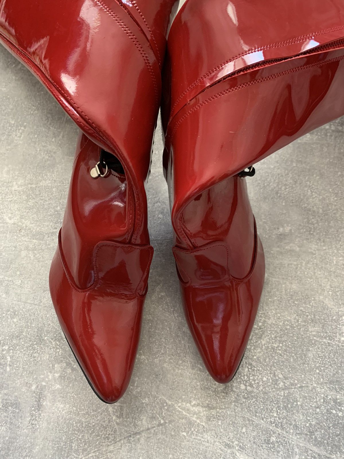 Japanese Brand Women's Biker Cowboy Boots Gothic High Heel Motorcycle style Size US 7 / IT 37 - 13 Thumbnail