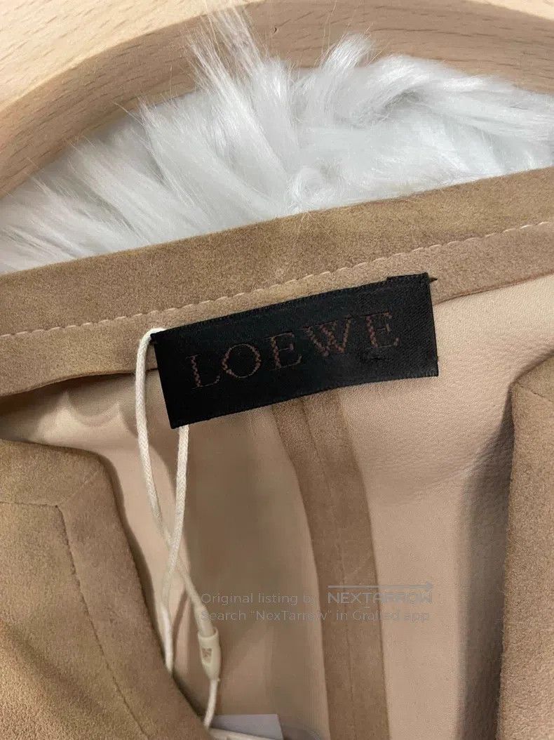 Loewe Loewe Khaki Buckskin Coat Size XS / US 0-2 / IT 36-38 - 3 Thumbnail