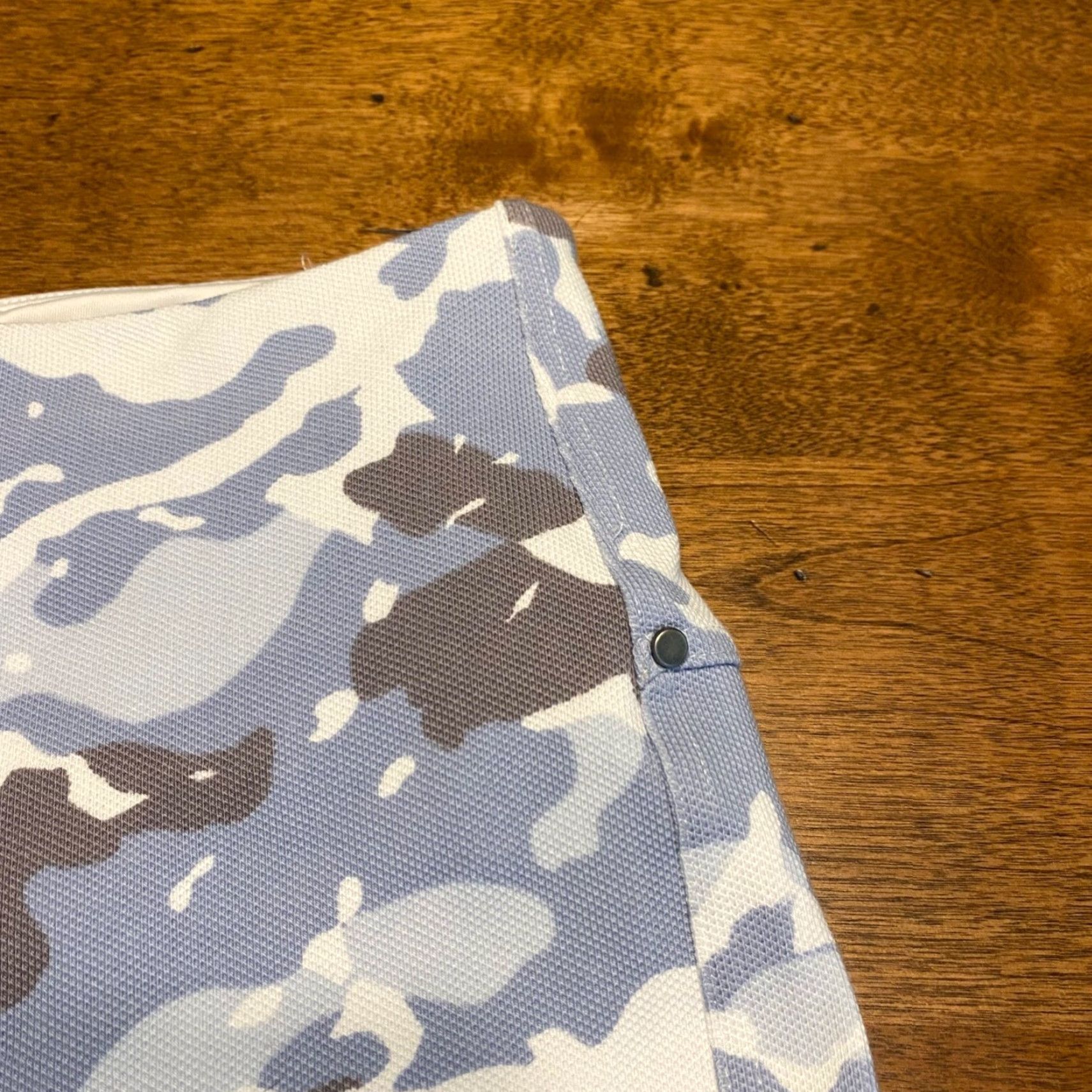 Vintage VINTAGE Lysse Women's Capri Pants Slim Slim Fit Ankle Zip Pockets Blue Camo Workwear Casual M Size 32" / US 10 / IT 46 - 3 Thumbnail