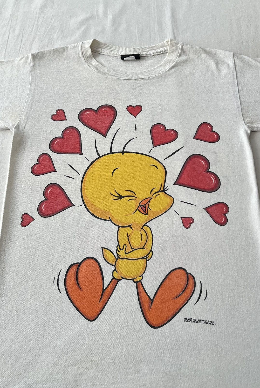 Cartoon Network Vintage 1994 Tweety Love Warner Bros Looney Tunes T-shirt Size US S / EU 44-46 / 1 - 3 Thumbnail