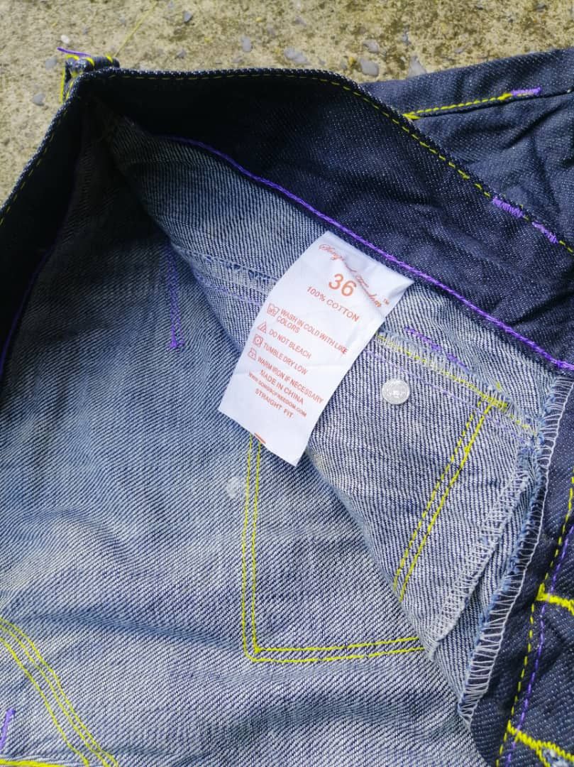 Other Songs Of Freedom Nice Design Denim Jeans Size US 36 / EU 52 - 8 Thumbnail