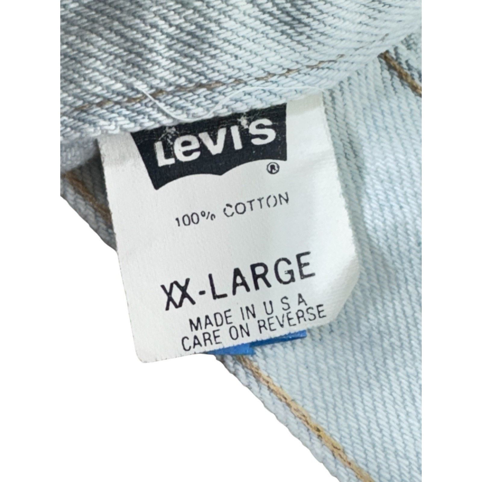 Levi's Vintage Levi’s Trucker Denim Jacket Size XXL White Wash USA Size US XXL / EU 58 / 5 - 5 Thumbnail