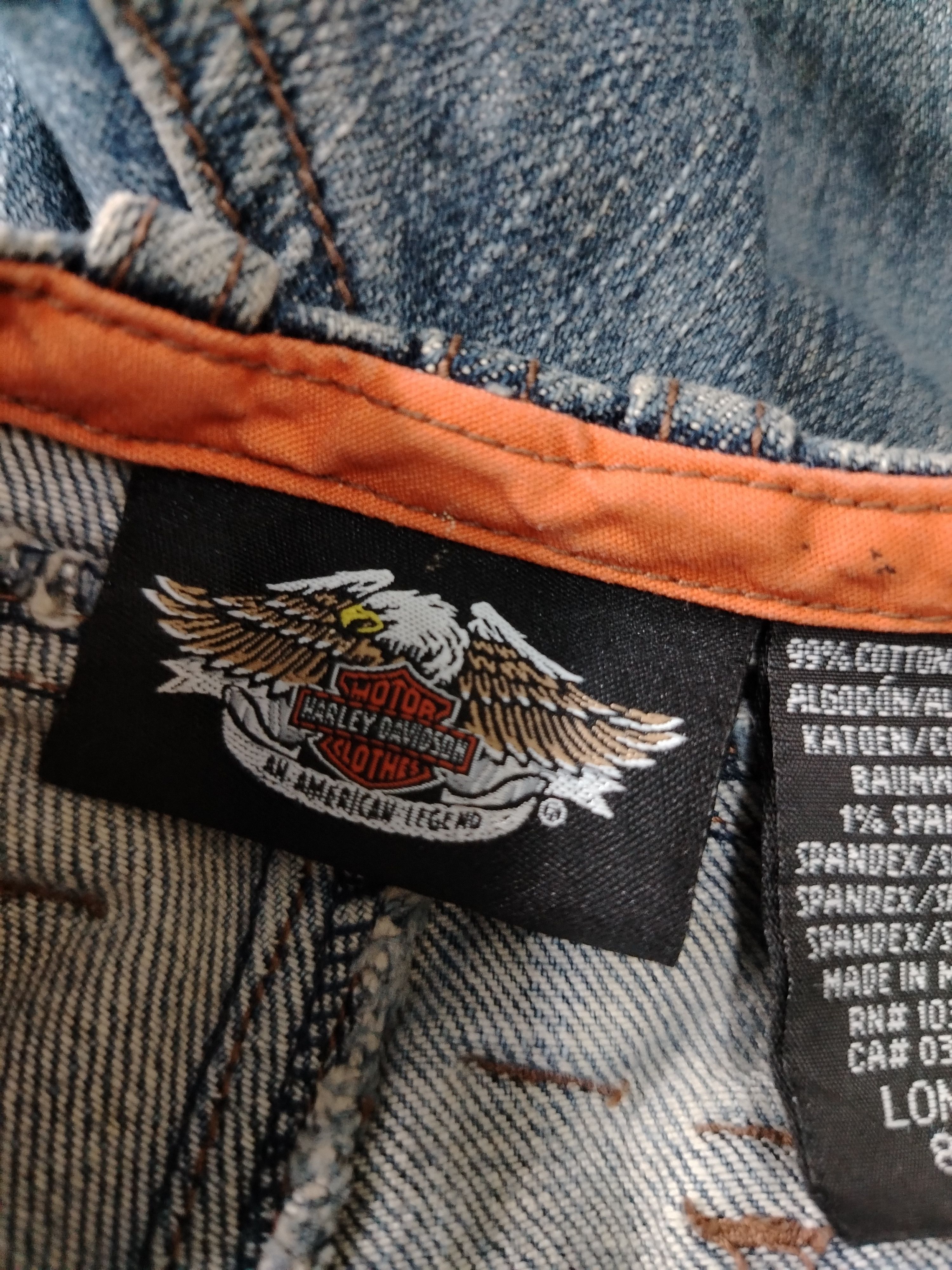 Harley Davidson × Hypebeast Vintage Harley Davidson Style Panelled Denim Size 32" / US 10 / IT 46 - 7 Thumbnail