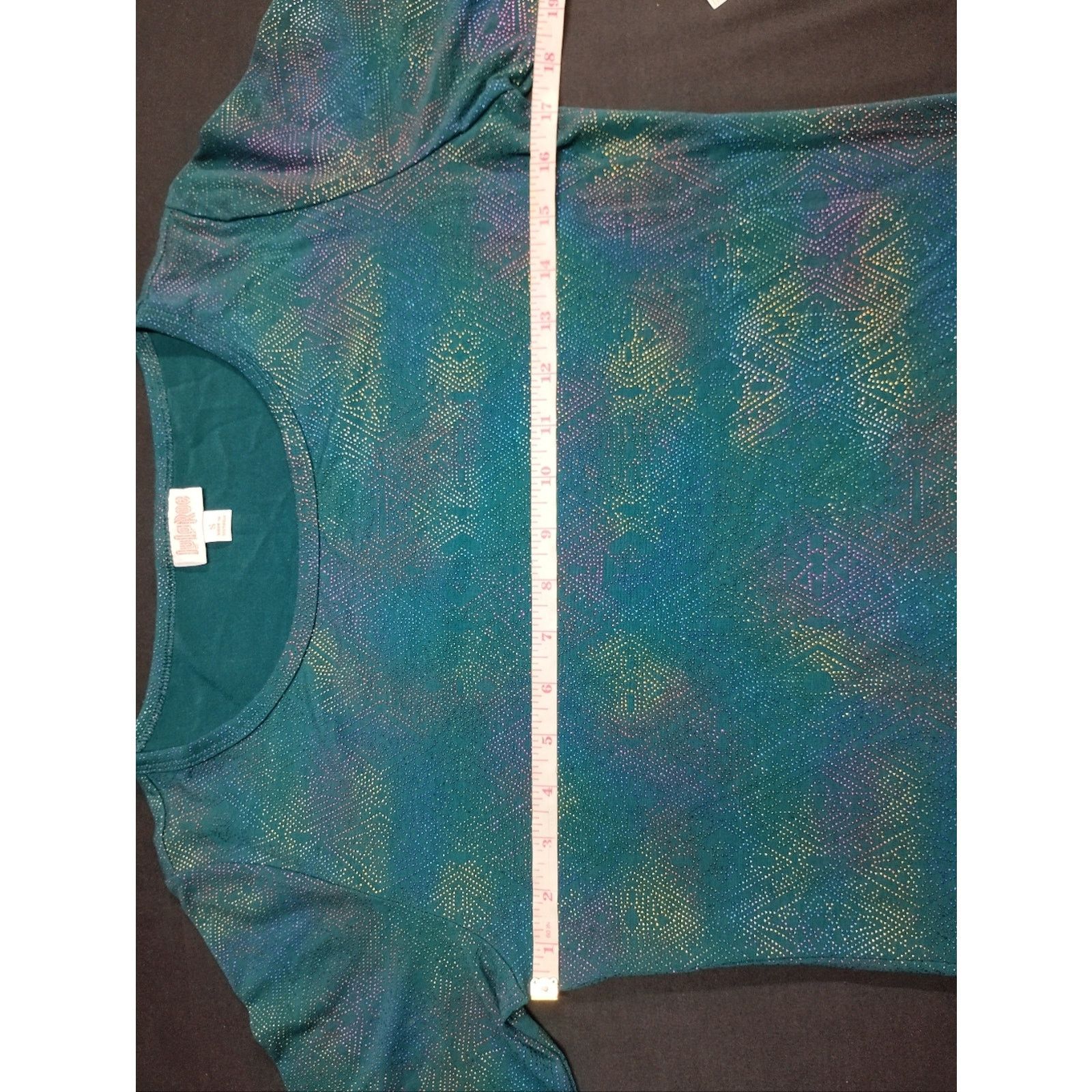 Lululemon LuLaRoe Teal Iridescent Short Sleeve Tee Size S / US 4 / IT 40 - 5 Thumbnail
