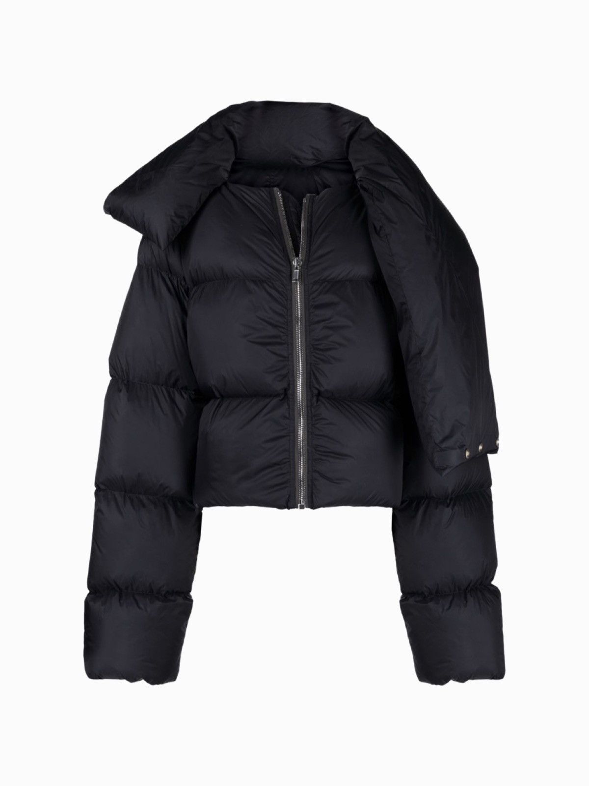 Rick Owens Rick Owens Strobe FW22 Cropped Funnel Neck Down Puffer Jacket Size XL / US 12-14 / IT 48-50 - 2 Thumbnail
