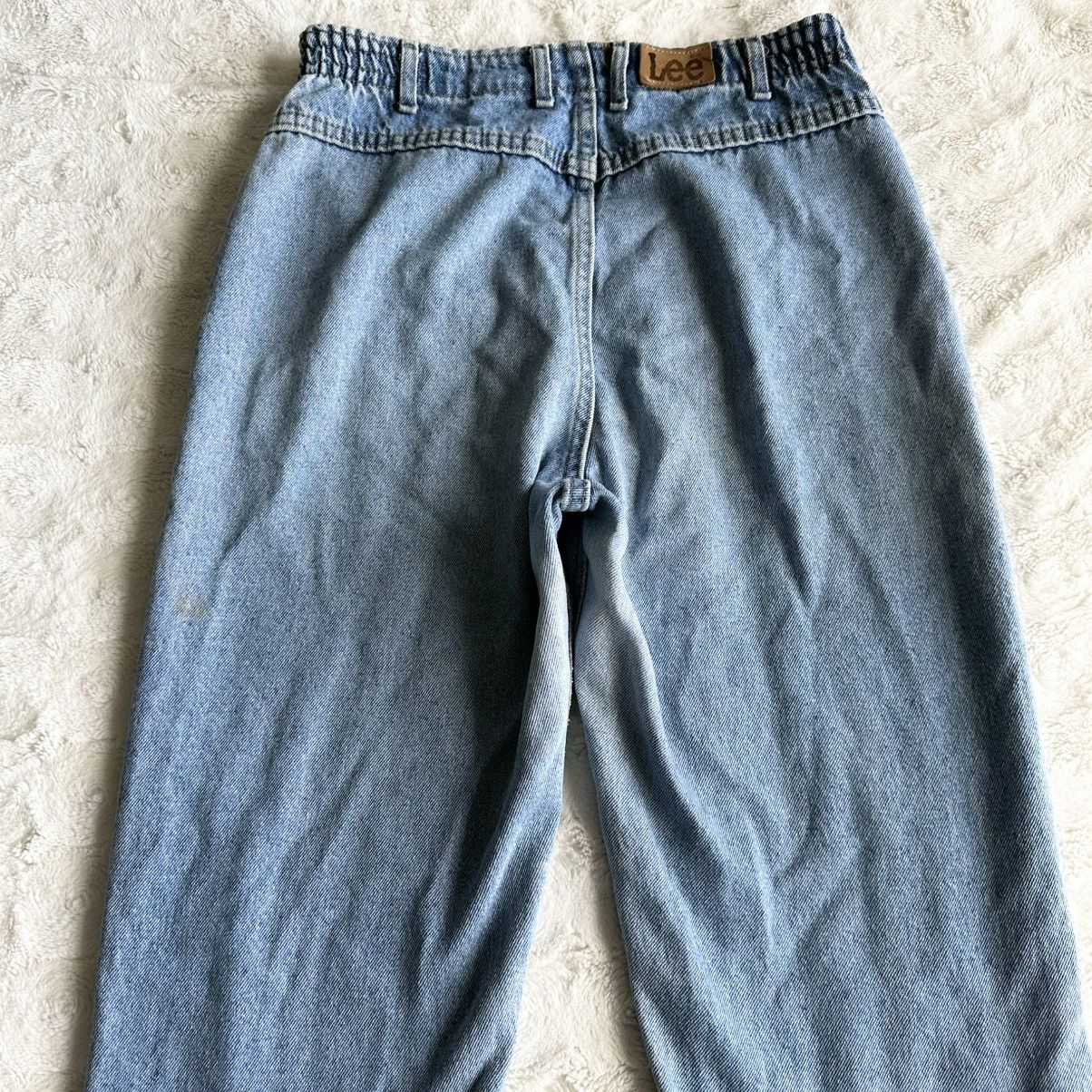 Lee Vintage Lee Jeans Womens 12 (30x30) Blue Vtg Bare Back Faded Size 30" / US 8 / IT 44 - 6 Thumbnail