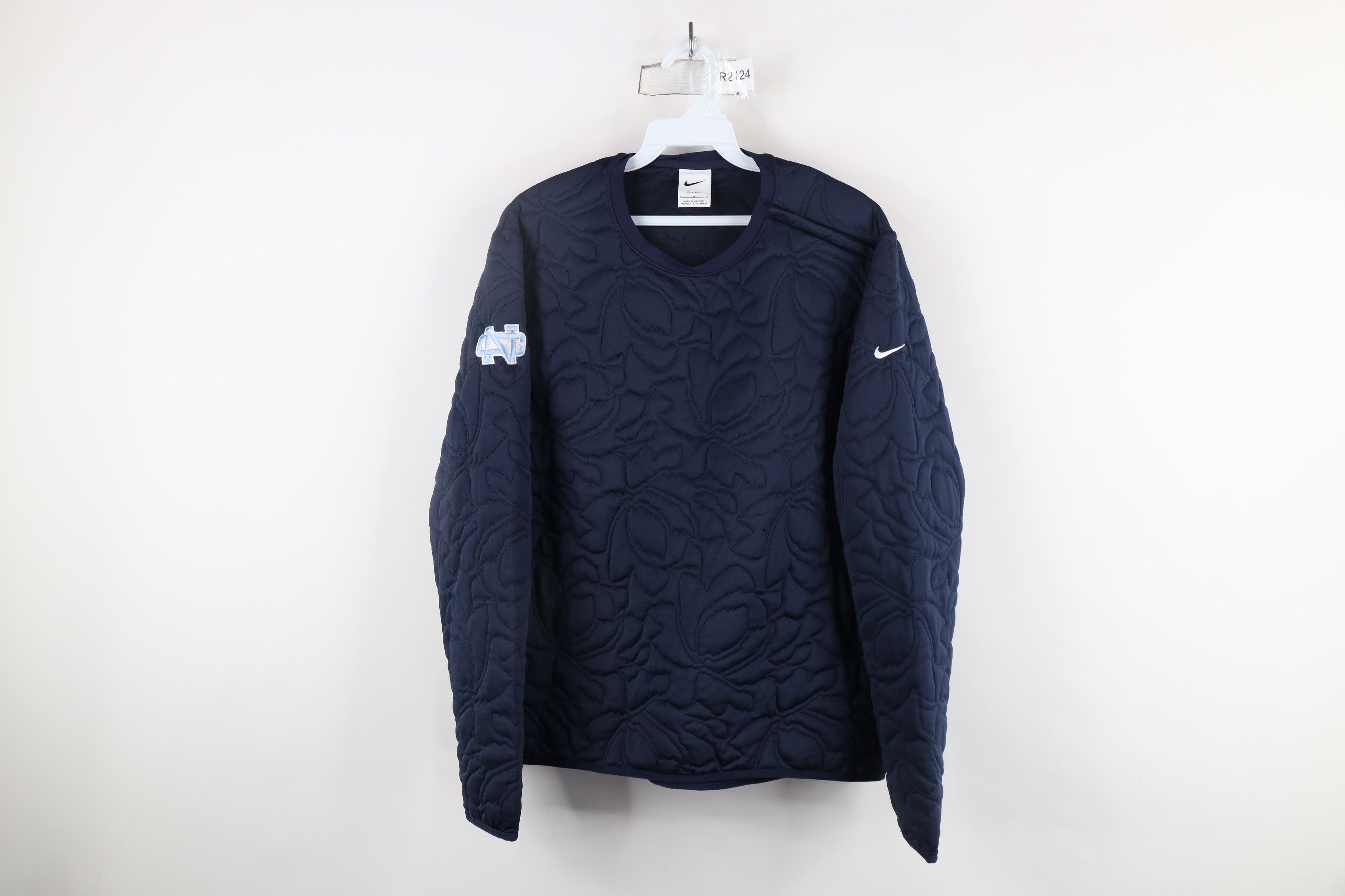 Nike × Vintage Nike Scott Mini Swoosh Quilted Golf Mid Layer Sweatshirt Size L / US 10 / IT 46 - 1 Thumbnail