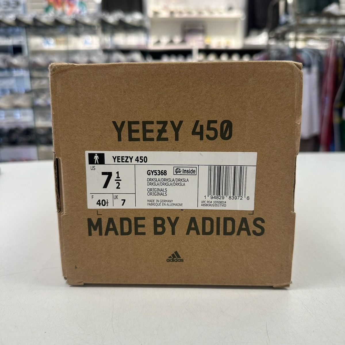 Adidas Size 7.5 - adidas Yeezy 450 Dark Slate - GY5368 Size US 7.5 / EU 40-41 - 7 Thumbnail