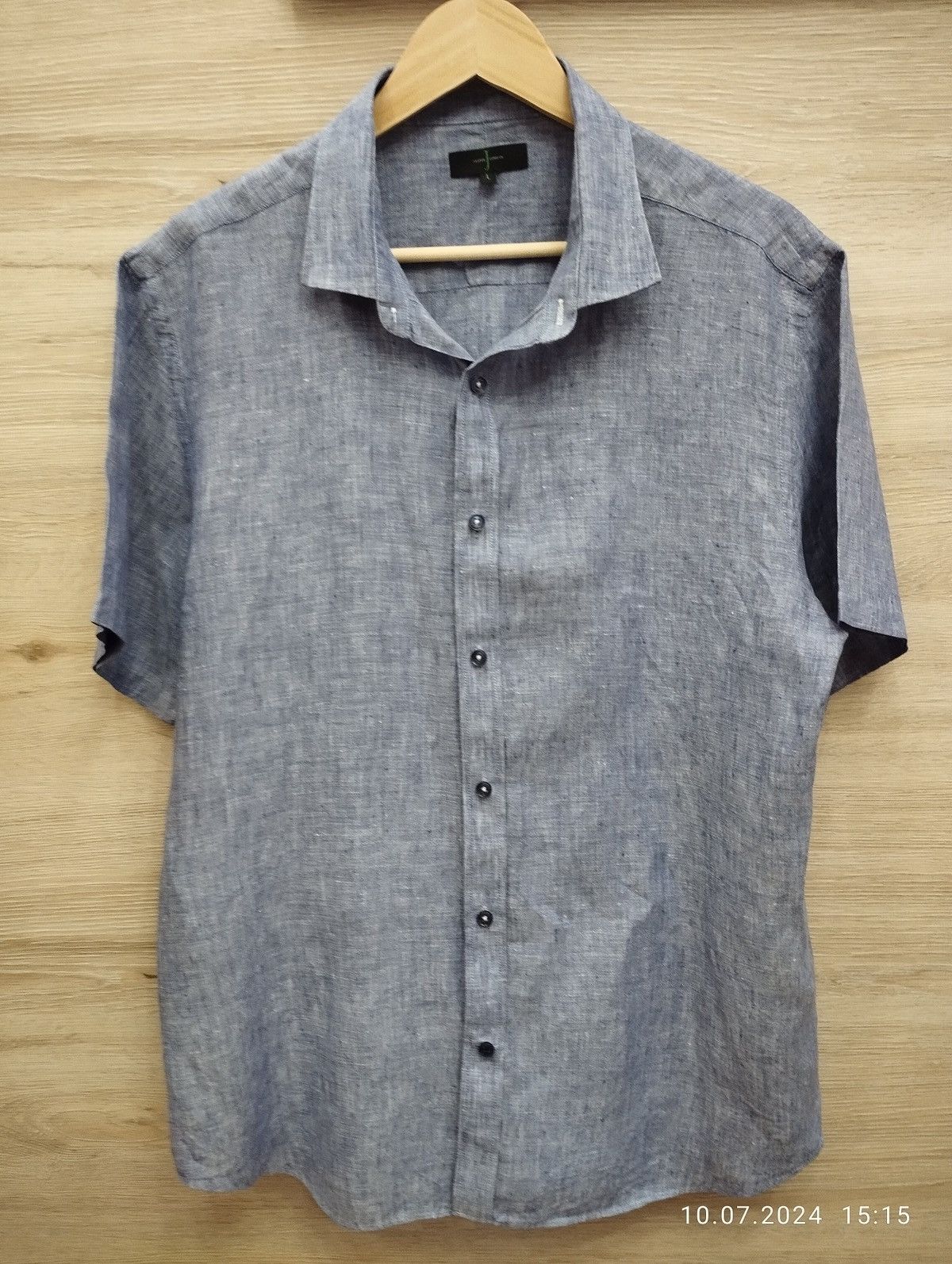 Jasper Conran Jasper Conran Mens Size L Button Down Fitted Casual Shirt Size US L / EU 52-54 / 3 - 1 Thumbnail