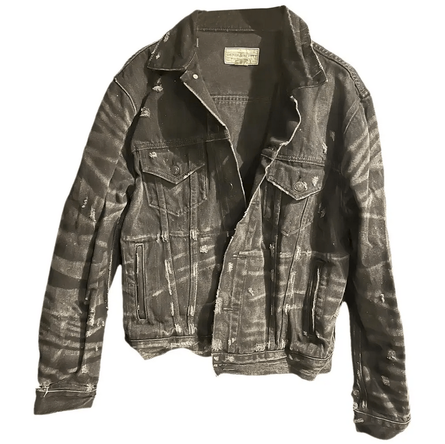 Ralph Lauren denim & supply distressed ralph lauren dark gray denim flag Size US L / EU 52-54 / 3 - 2 Thumbnail