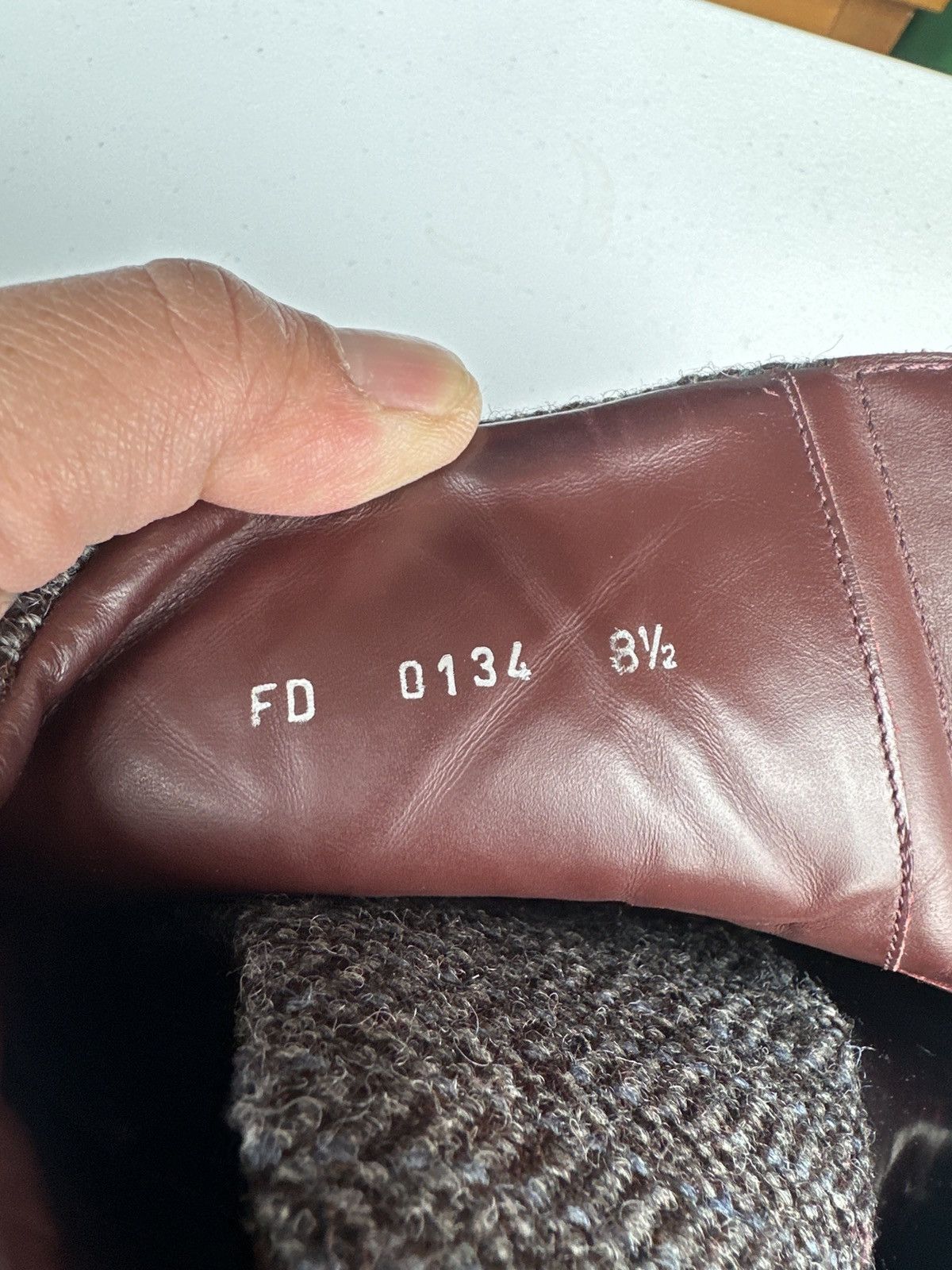 Louis Vuitton Wingtip Wool and Leather Brougue Boot. Size US 8.5 / EU 41-42 - 7 Thumbnail