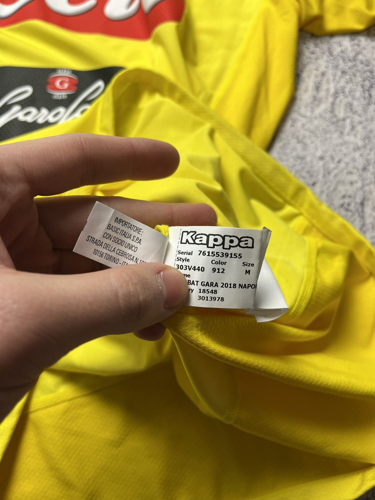 Kappa Napoli Jersey 2017 2018 Away Size M Shirt Kappa BNWT Size US M / EU 48-50 / 2 - 15 Thumbnail