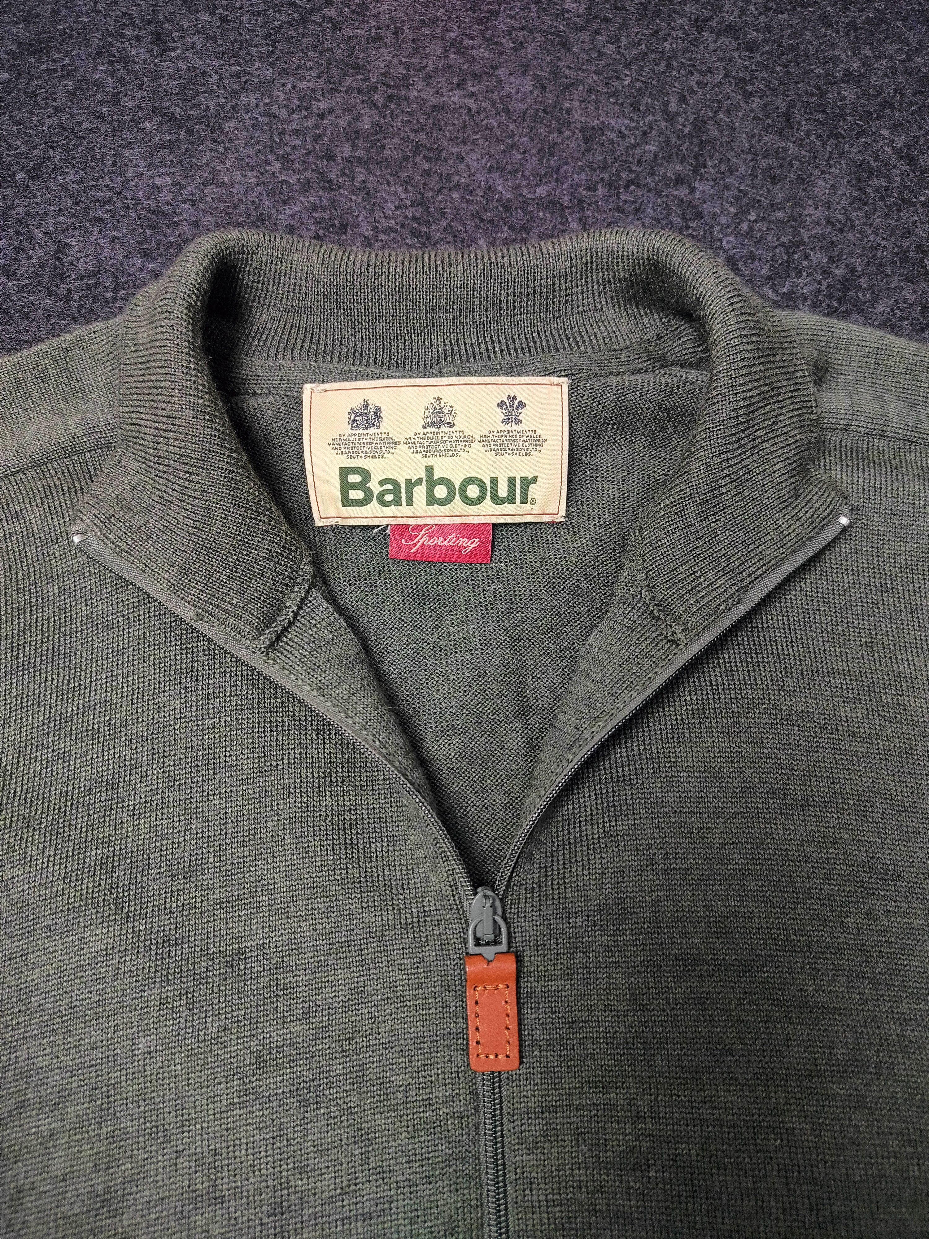 Barbour Vintage Barbour Sporting Full Zip Sleeveless Marsh Size US L / EU 52-54 / 3 - 3 Thumbnail
