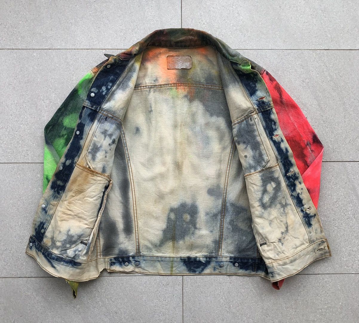 Levi's Vintage Clothing Vintage 80s Levis Custom Painted Distressed Denim Jacket 🇺🇸 Size US M / EU 48-50 / 2 - 19 Thumbnail